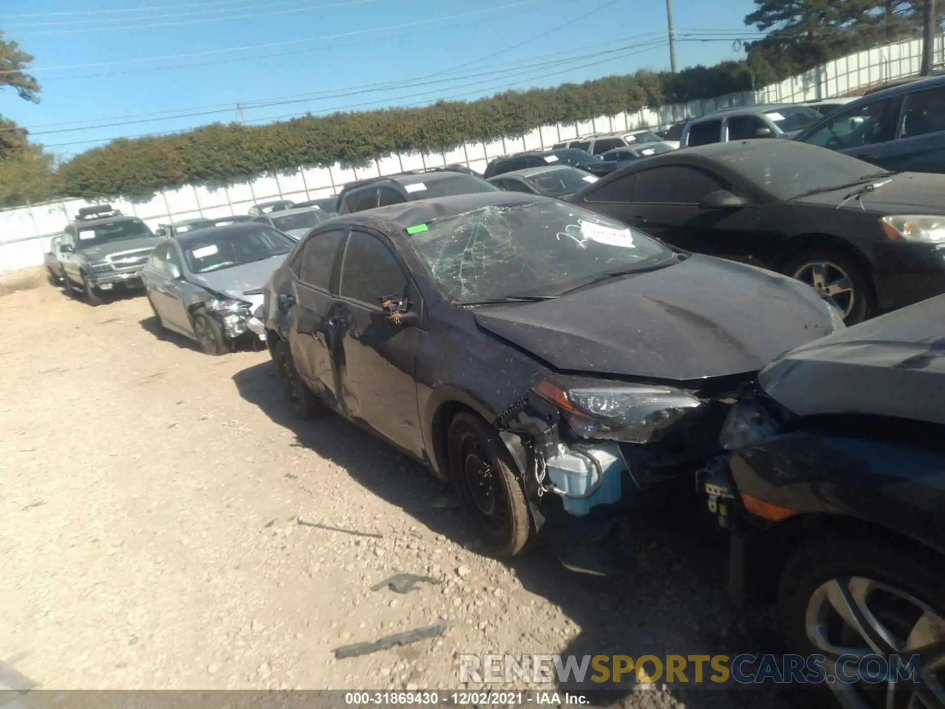 1 Photograph of a damaged car 2T1BURHE1KC182284 TOYOTA COROLLA 2019