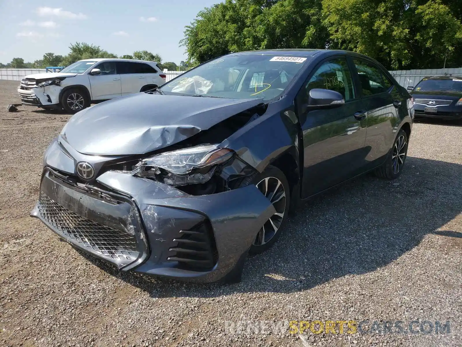 2 Photograph of a damaged car 2T1BURHE1KC183659 TOYOTA COROLLA 2019