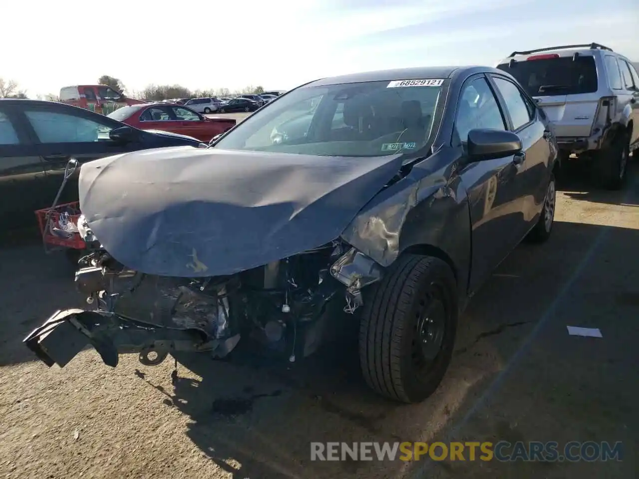 2 Photograph of a damaged car 2T1BURHE1KC183953 TOYOTA COROLLA 2019