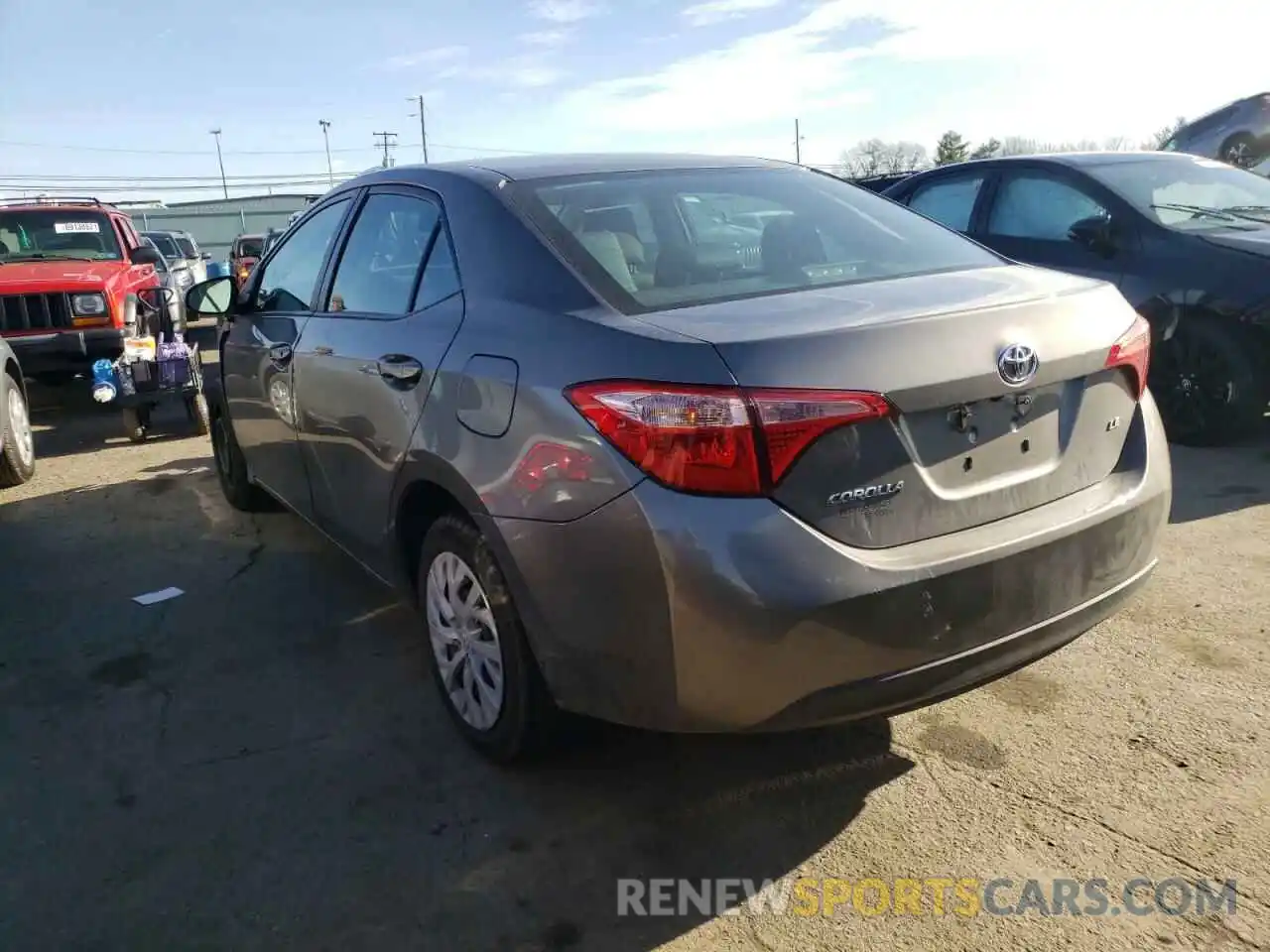 3 Photograph of a damaged car 2T1BURHE1KC183953 TOYOTA COROLLA 2019