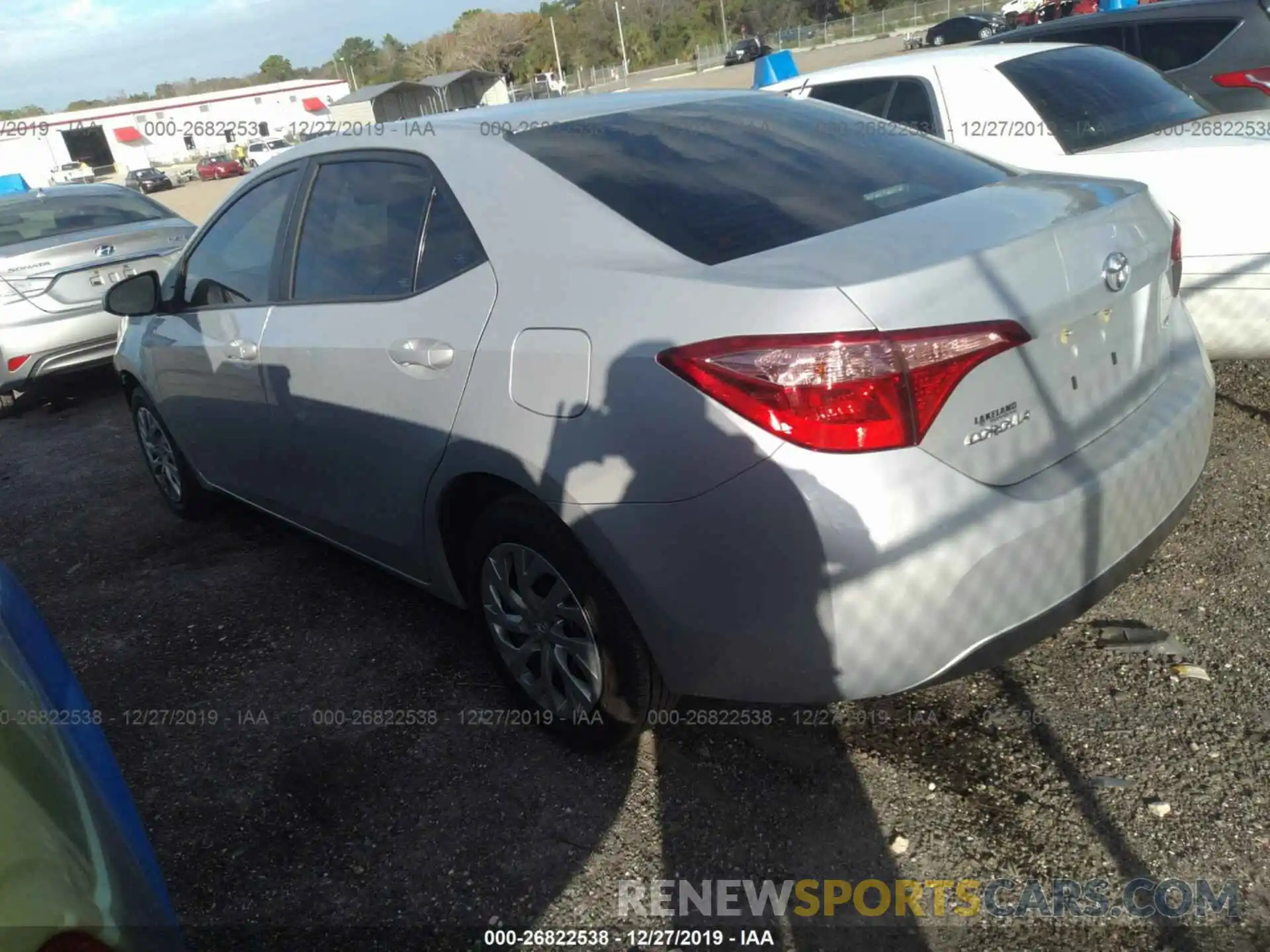 3 Photograph of a damaged car 2T1BURHE1KC184455 TOYOTA COROLLA 2019