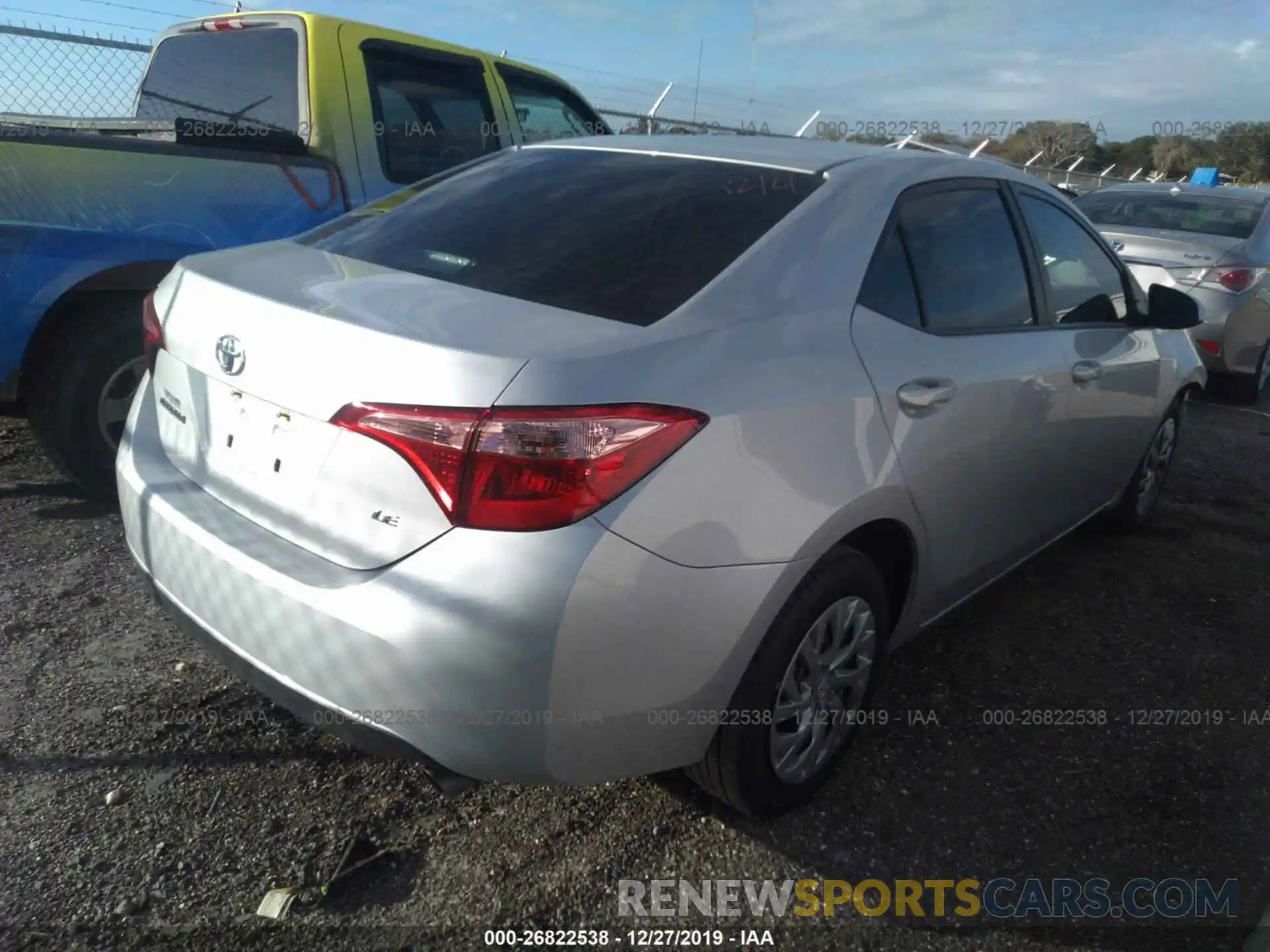 4 Photograph of a damaged car 2T1BURHE1KC184455 TOYOTA COROLLA 2019