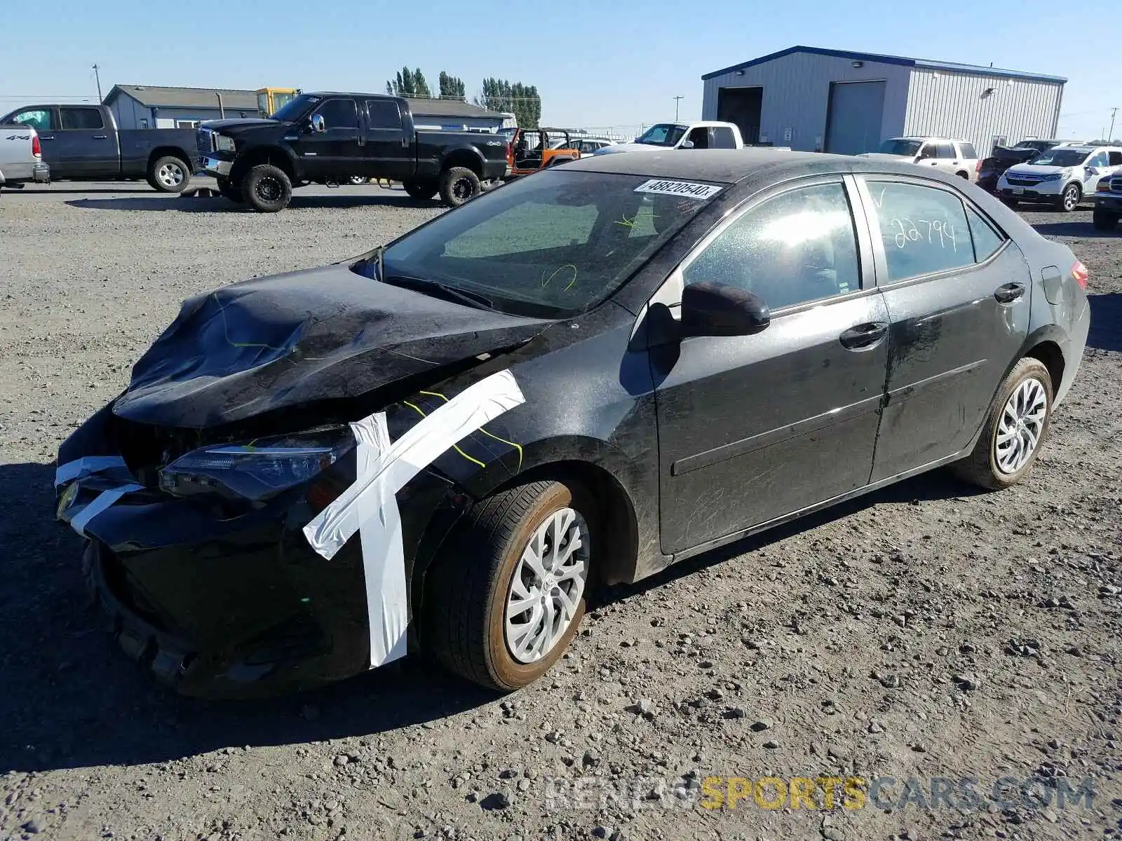2 Photograph of a damaged car 2T1BURHE1KC185265 TOYOTA COROLLA 2019