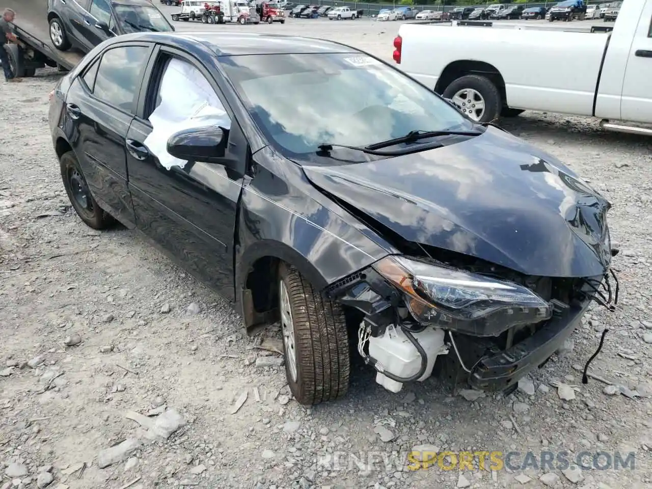 1 Photograph of a damaged car 2T1BURHE1KC185332 TOYOTA COROLLA 2019