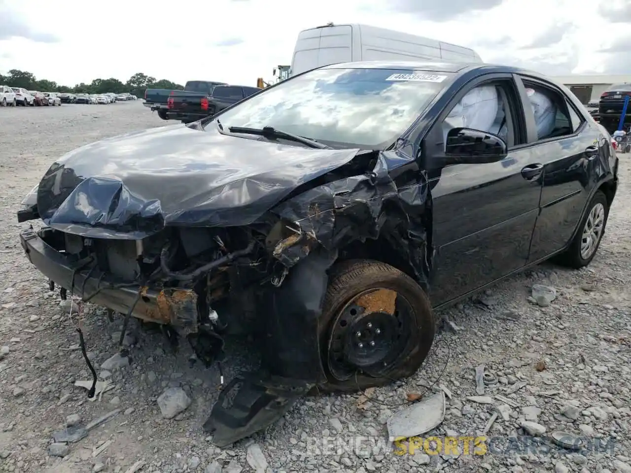 2 Photograph of a damaged car 2T1BURHE1KC185332 TOYOTA COROLLA 2019