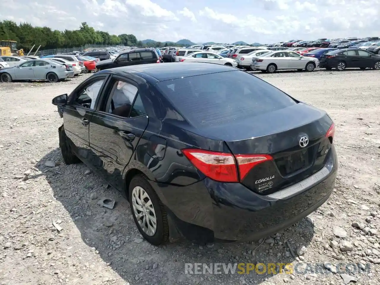 3 Photograph of a damaged car 2T1BURHE1KC185332 TOYOTA COROLLA 2019