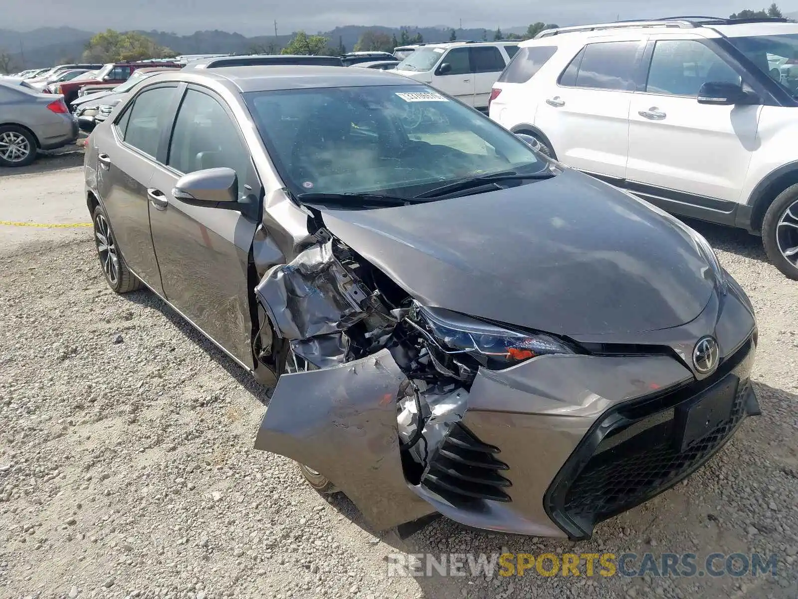 1 Photograph of a damaged car 2T1BURHE1KC185931 TOYOTA COROLLA 2019