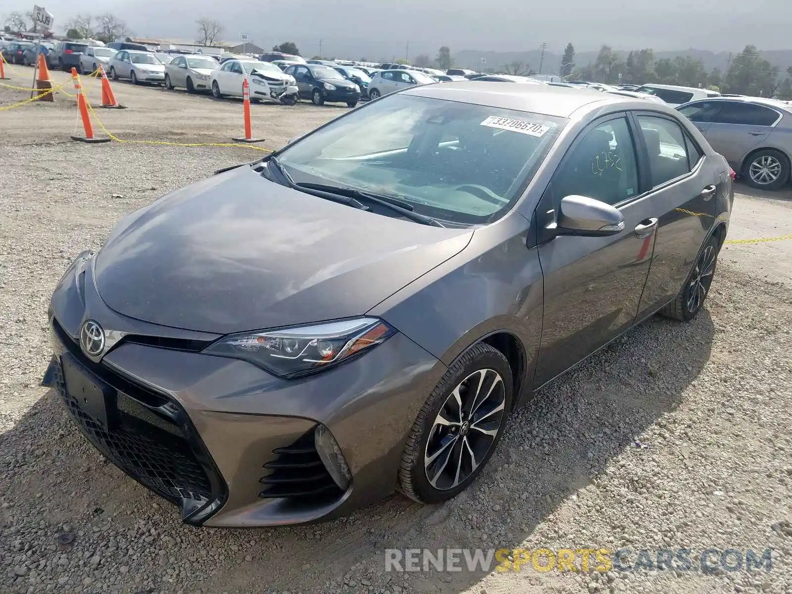 2 Photograph of a damaged car 2T1BURHE1KC185931 TOYOTA COROLLA 2019