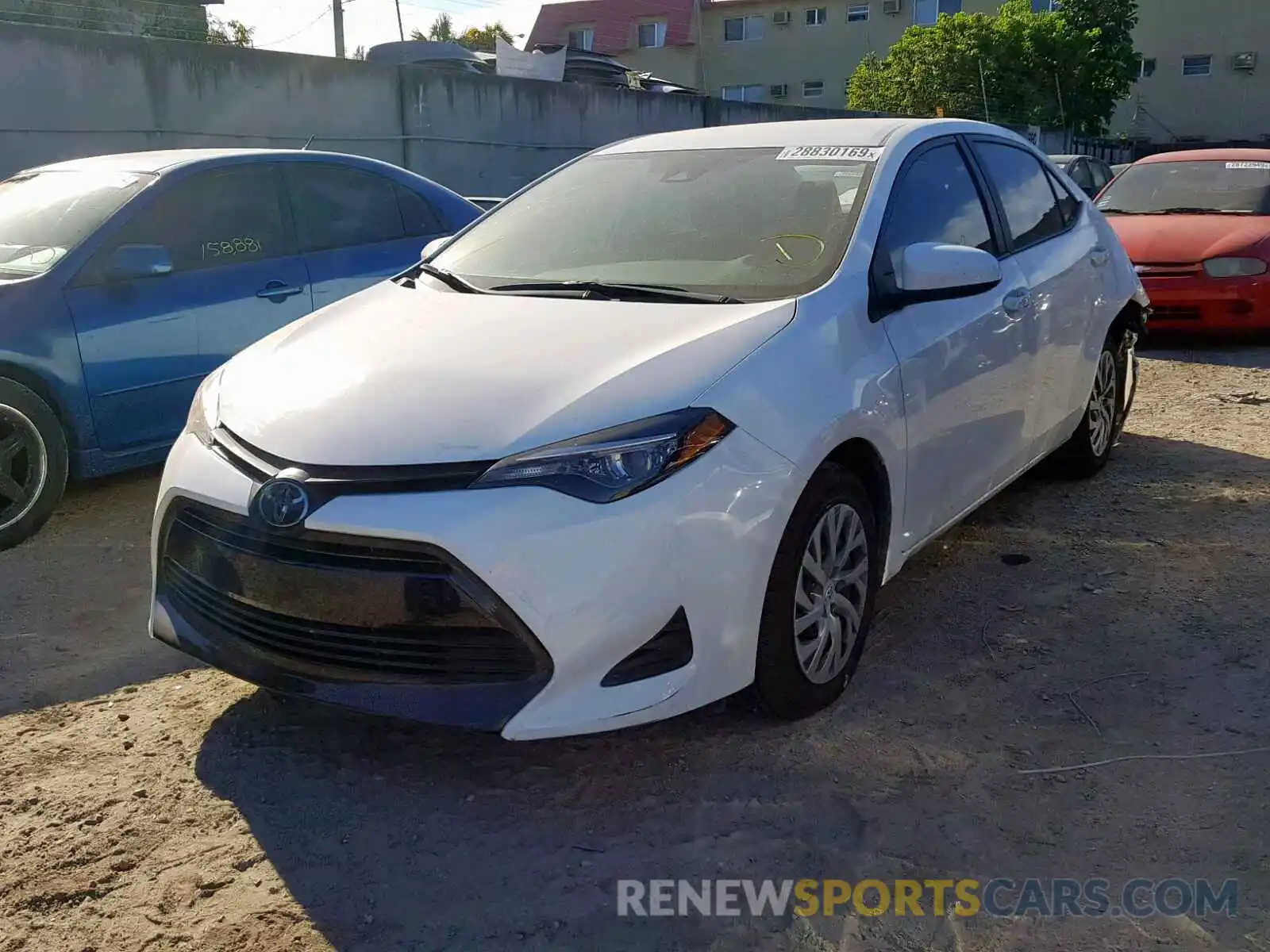 2 Photograph of a damaged car 2T1BURHE1KC187307 TOYOTA COROLLA 2019