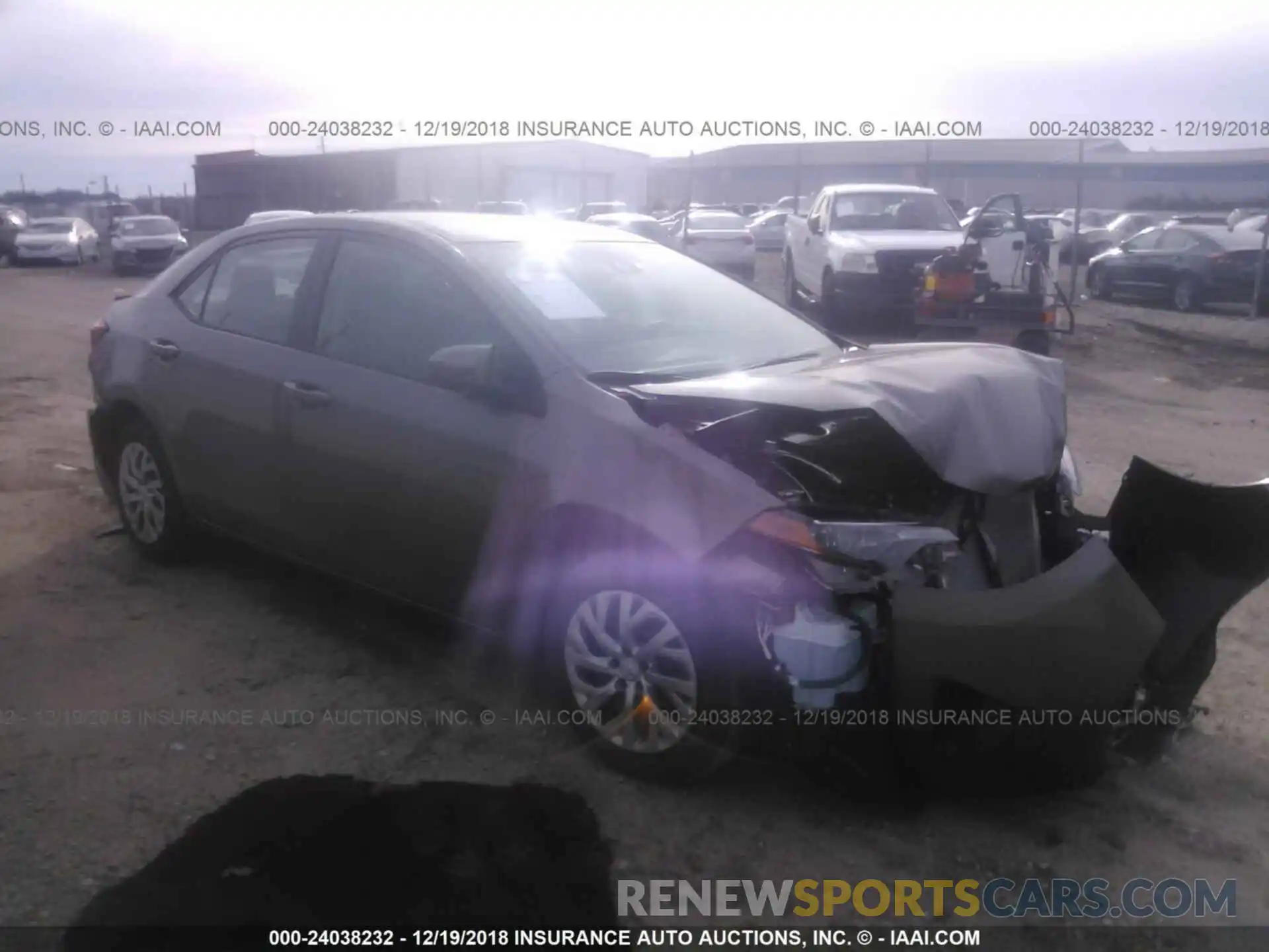 1 Photograph of a damaged car 2T1BURHE1KC187369 TOYOTA COROLLA 2019