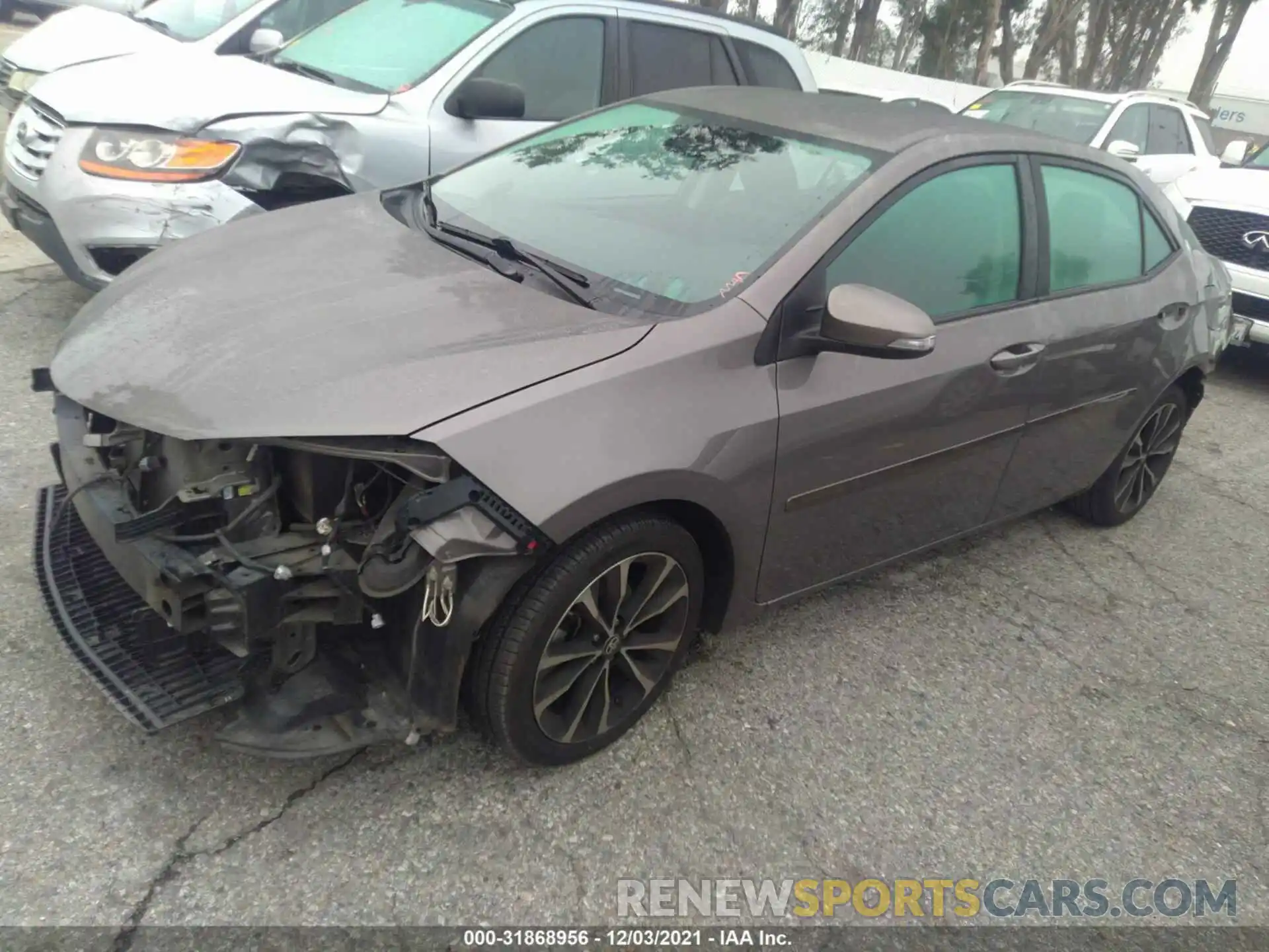 2 Photograph of a damaged car 2T1BURHE1KC187629 TOYOTA COROLLA 2019