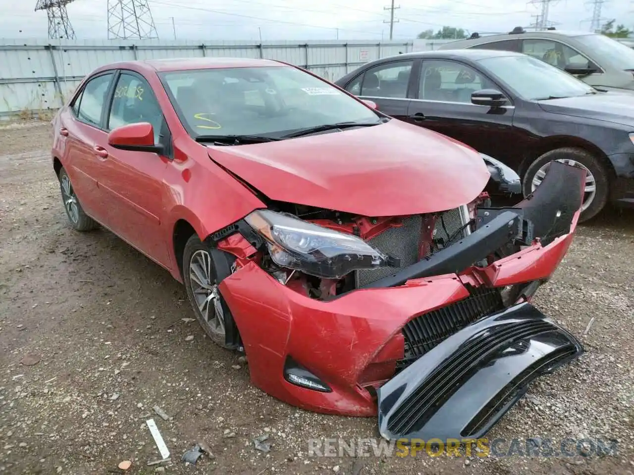 1 Photograph of a damaged car 2T1BURHE1KC187906 TOYOTA COROLLA 2019