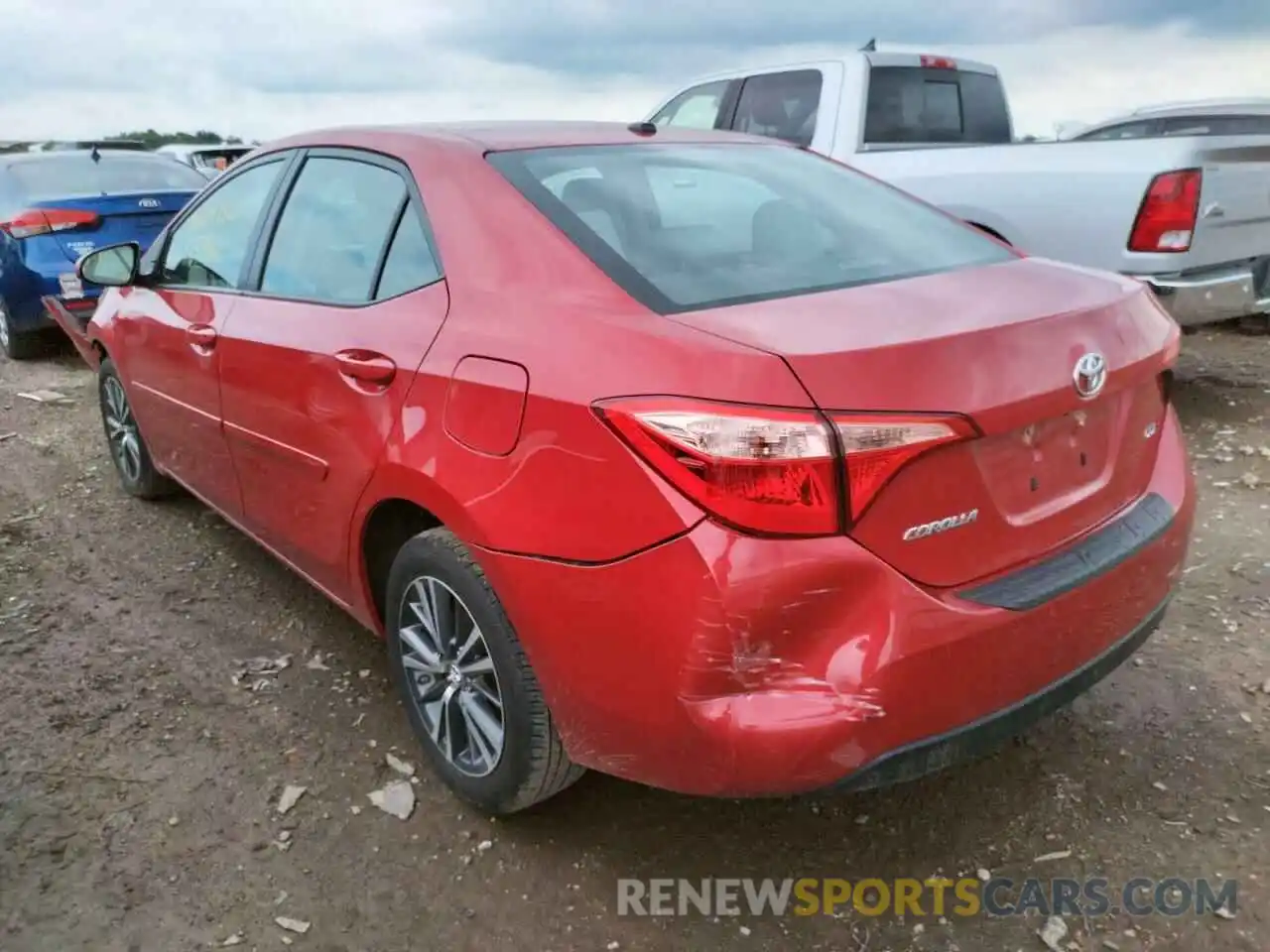 3 Photograph of a damaged car 2T1BURHE1KC187906 TOYOTA COROLLA 2019