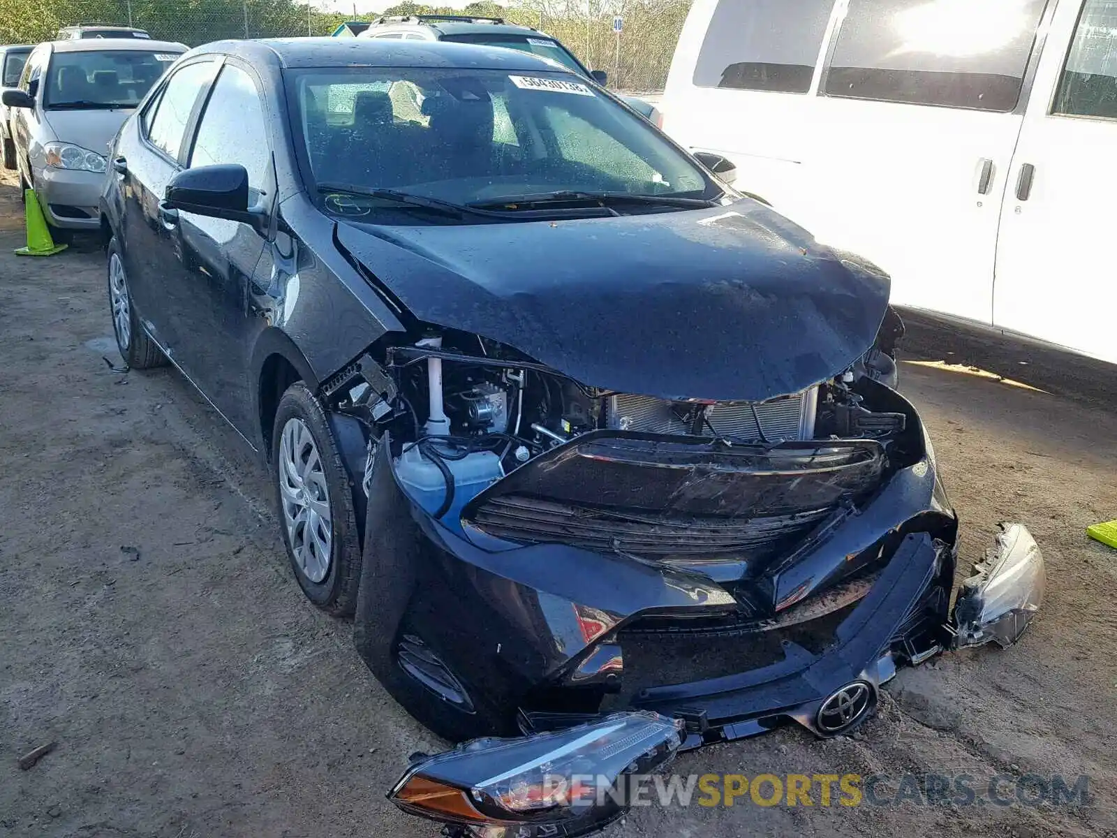 1 Photograph of a damaged car 2T1BURHE1KC188196 TOYOTA COROLLA 2019