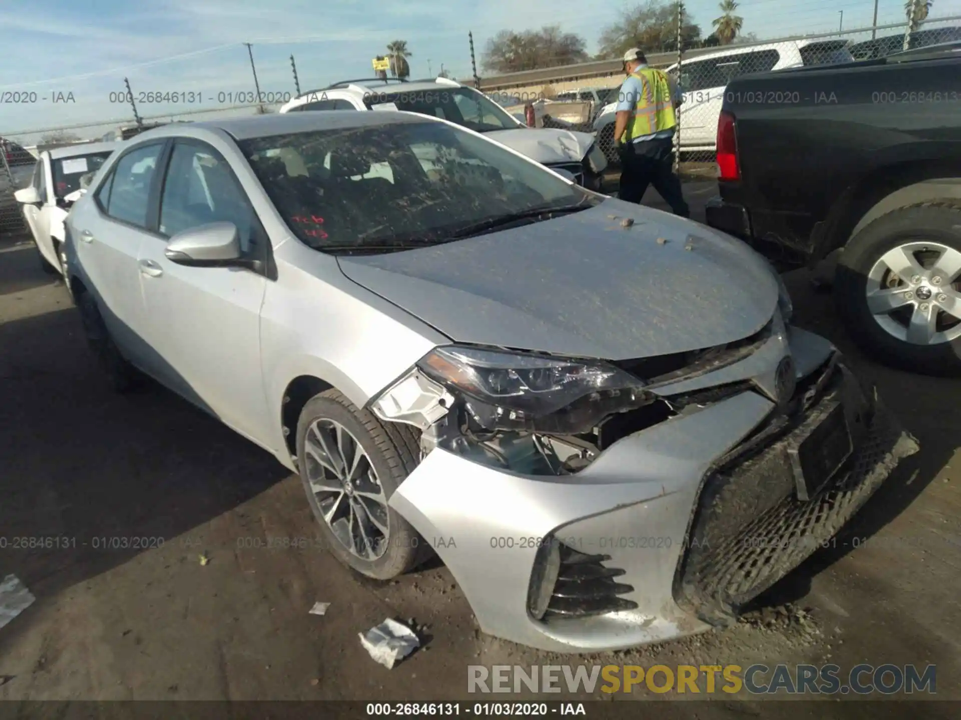 1 Photograph of a damaged car 2T1BURHE1KC188215 TOYOTA COROLLA 2019