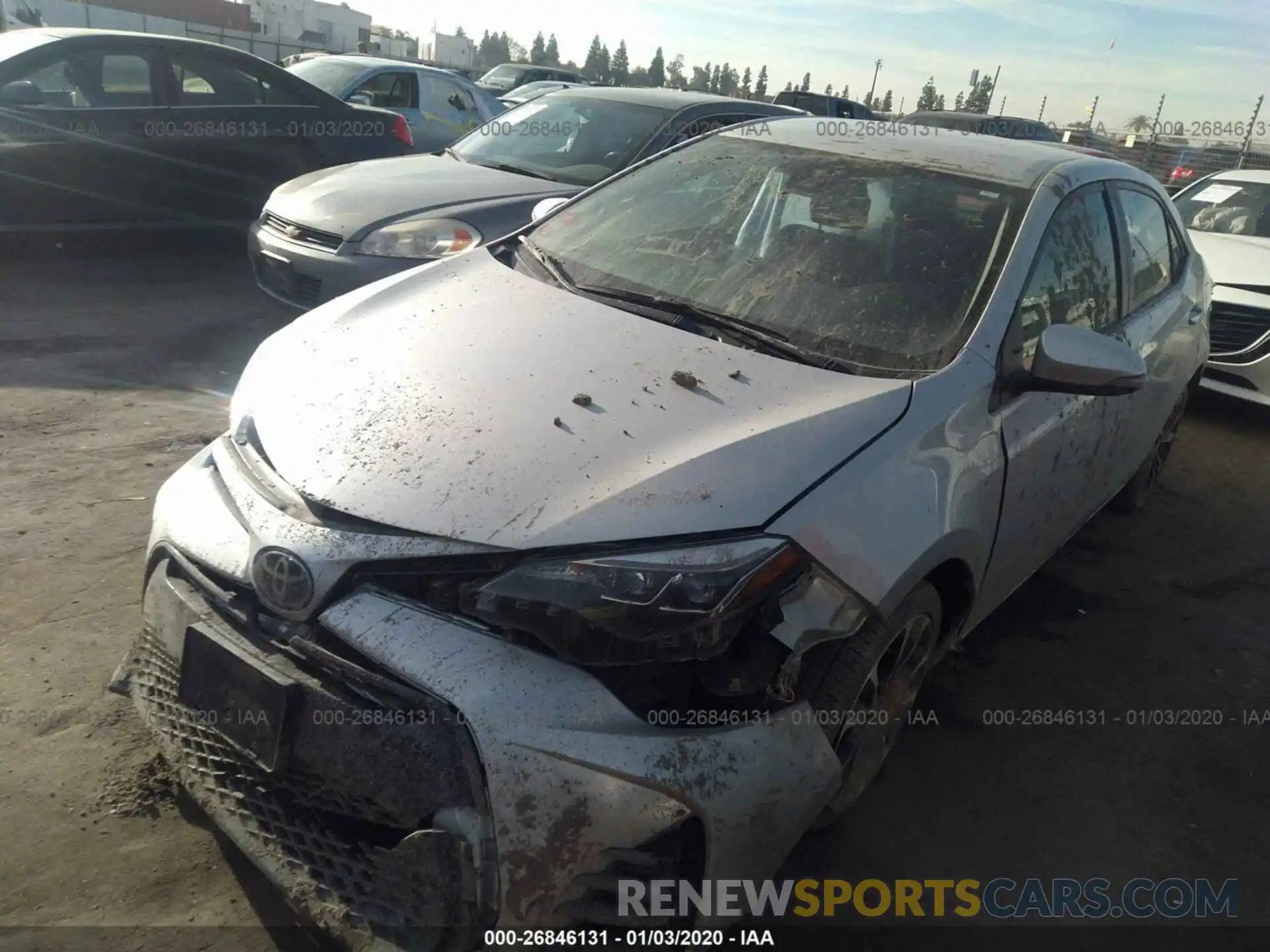 2 Photograph of a damaged car 2T1BURHE1KC188215 TOYOTA COROLLA 2019