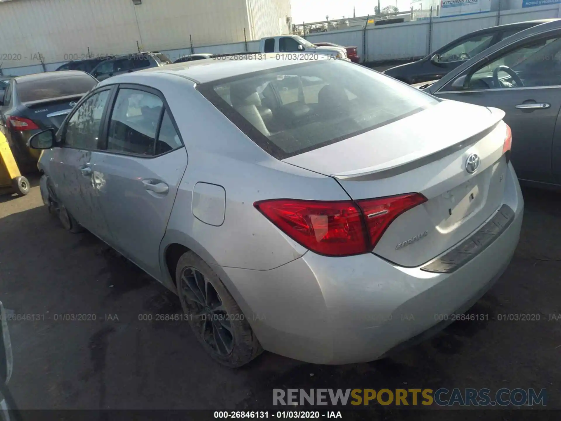 3 Photograph of a damaged car 2T1BURHE1KC188215 TOYOTA COROLLA 2019