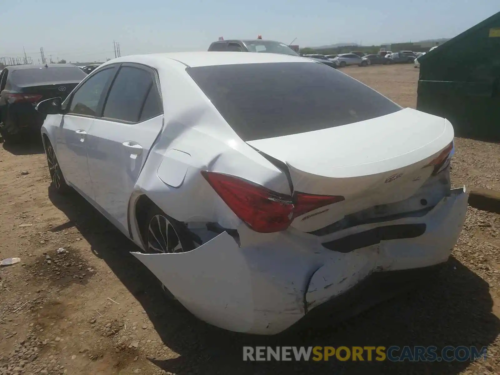 3 Photograph of a damaged car 2T1BURHE1KC188327 TOYOTA COROLLA 2019