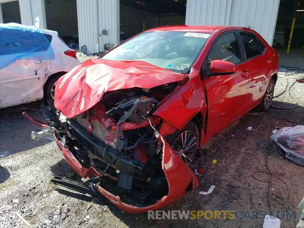 2 Photograph of a damaged car 2T1BURHE1KC188344 TOYOTA COROLLA 2019