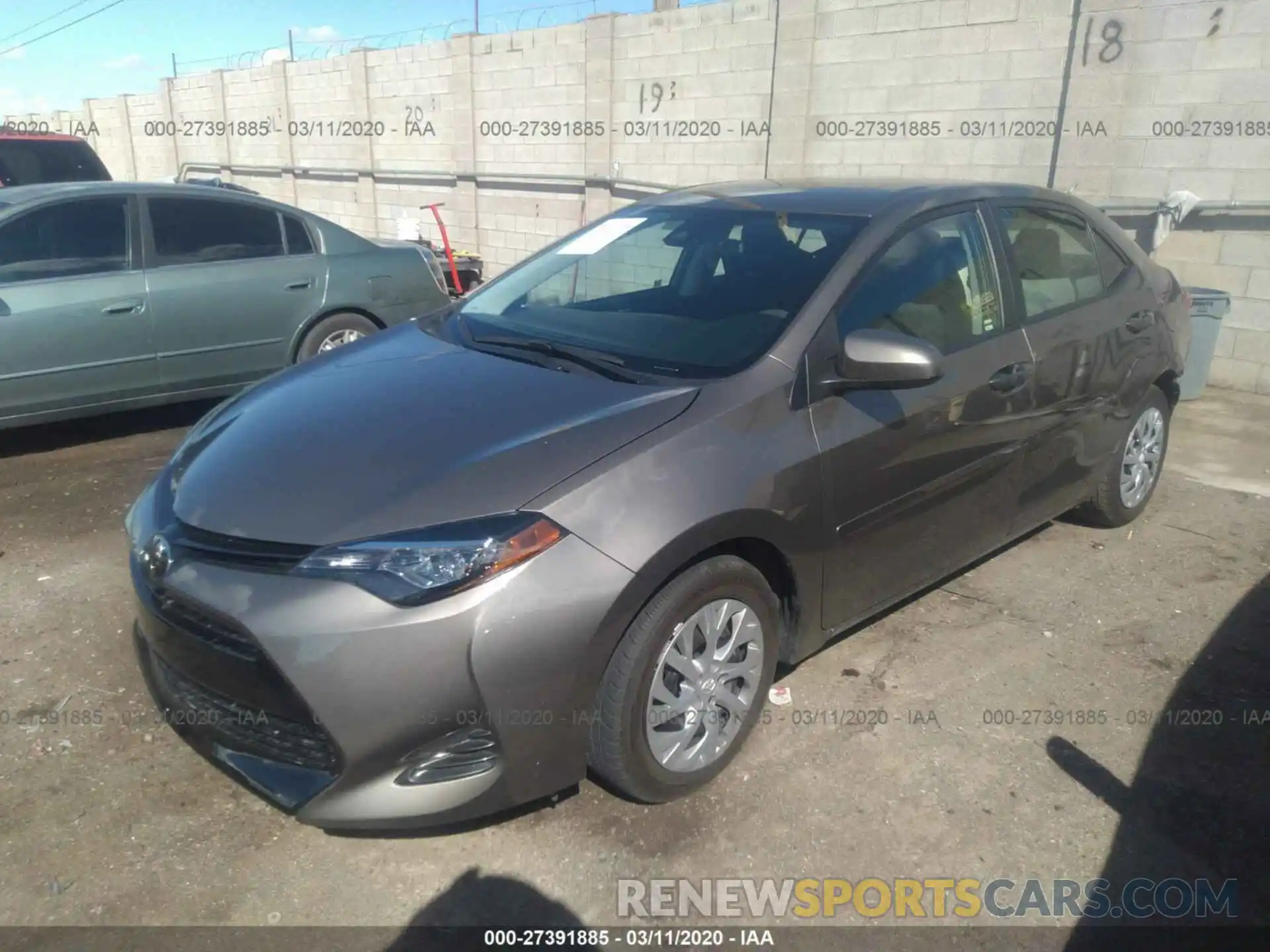 2 Photograph of a damaged car 2T1BURHE1KC189039 TOYOTA COROLLA 2019