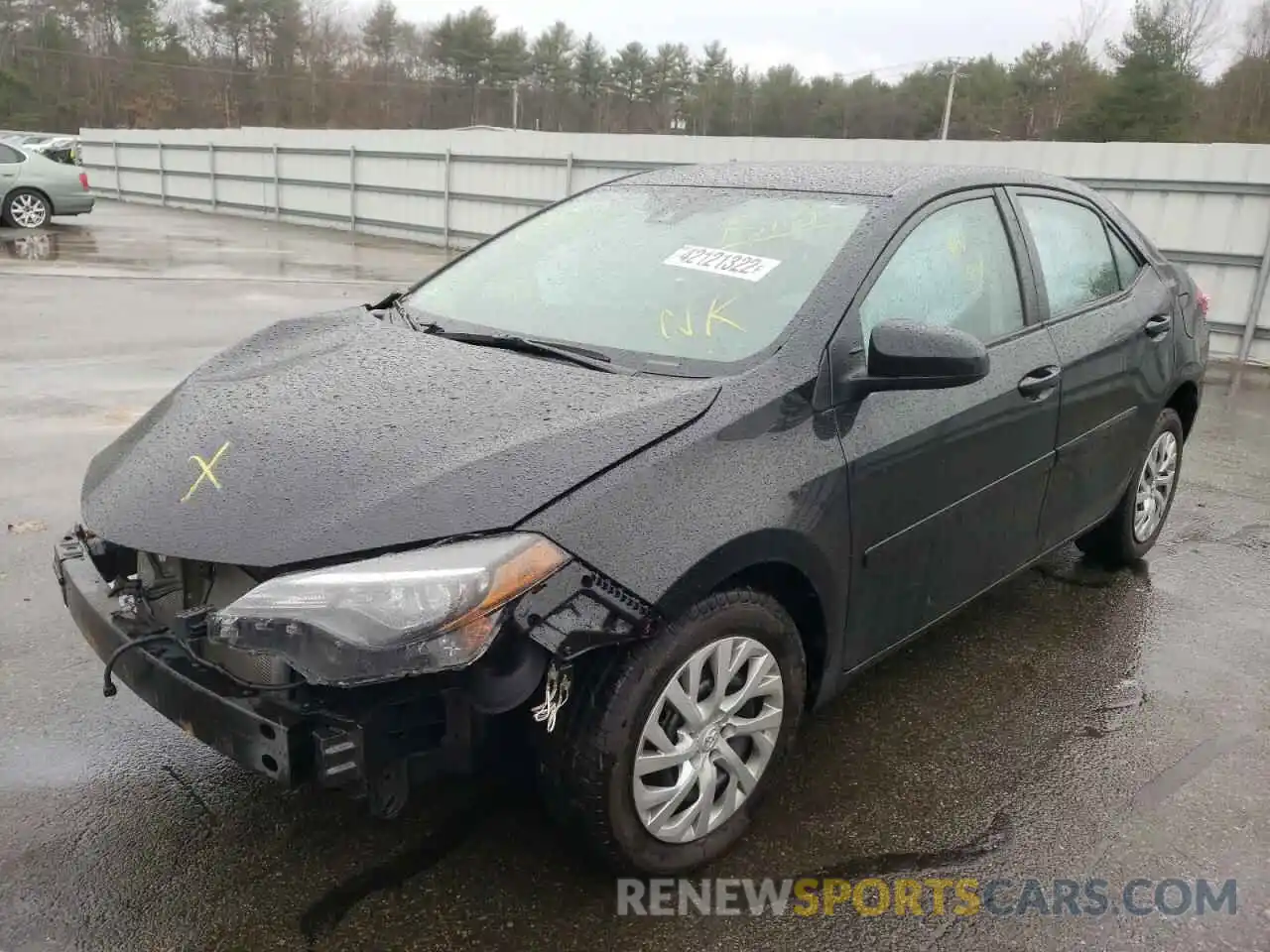 2 Photograph of a damaged car 2T1BURHE1KC189381 TOYOTA COROLLA 2019