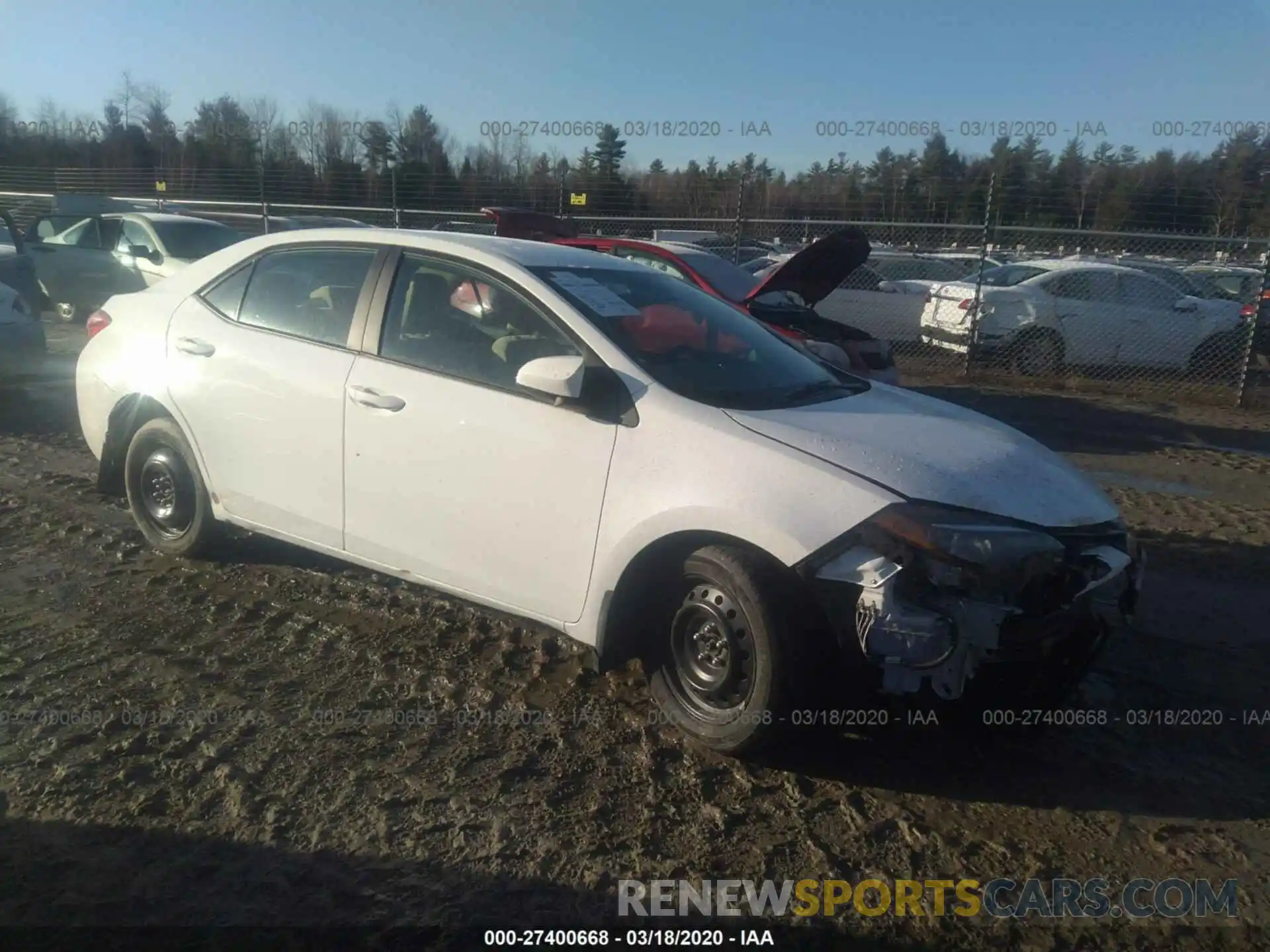 1 Photograph of a damaged car 2T1BURHE1KC190028 TOYOTA COROLLA 2019