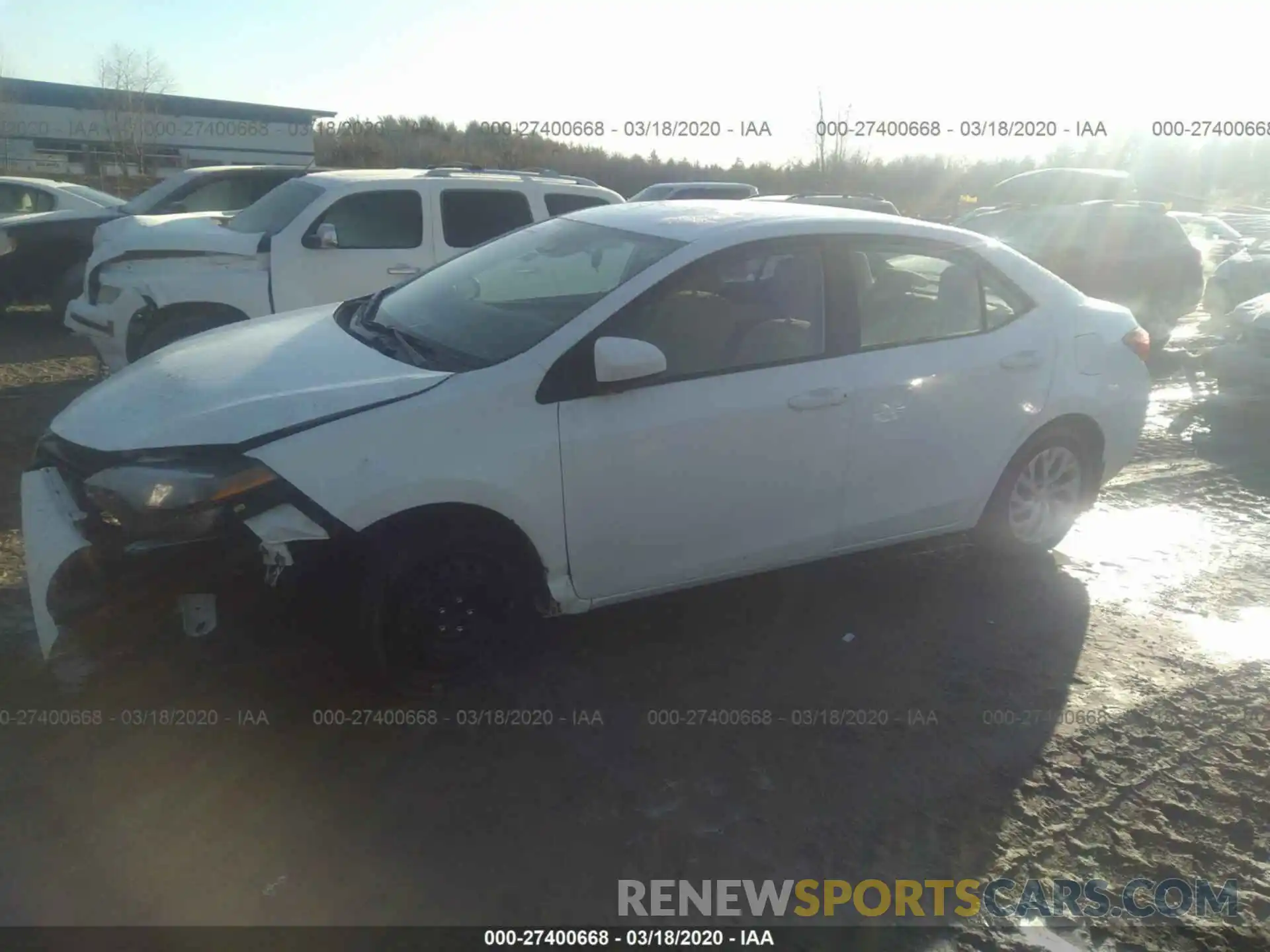 2 Photograph of a damaged car 2T1BURHE1KC190028 TOYOTA COROLLA 2019