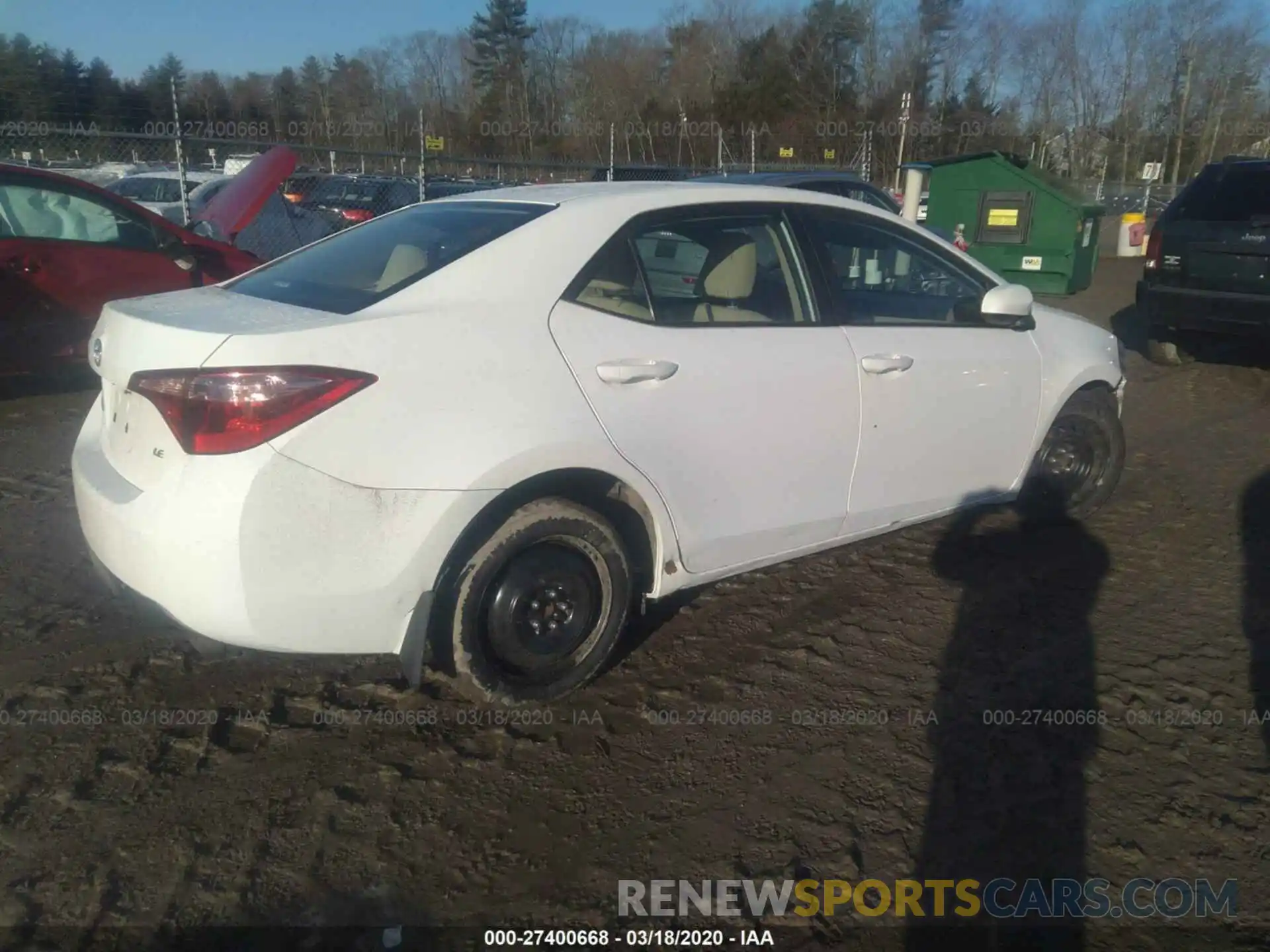 4 Photograph of a damaged car 2T1BURHE1KC190028 TOYOTA COROLLA 2019