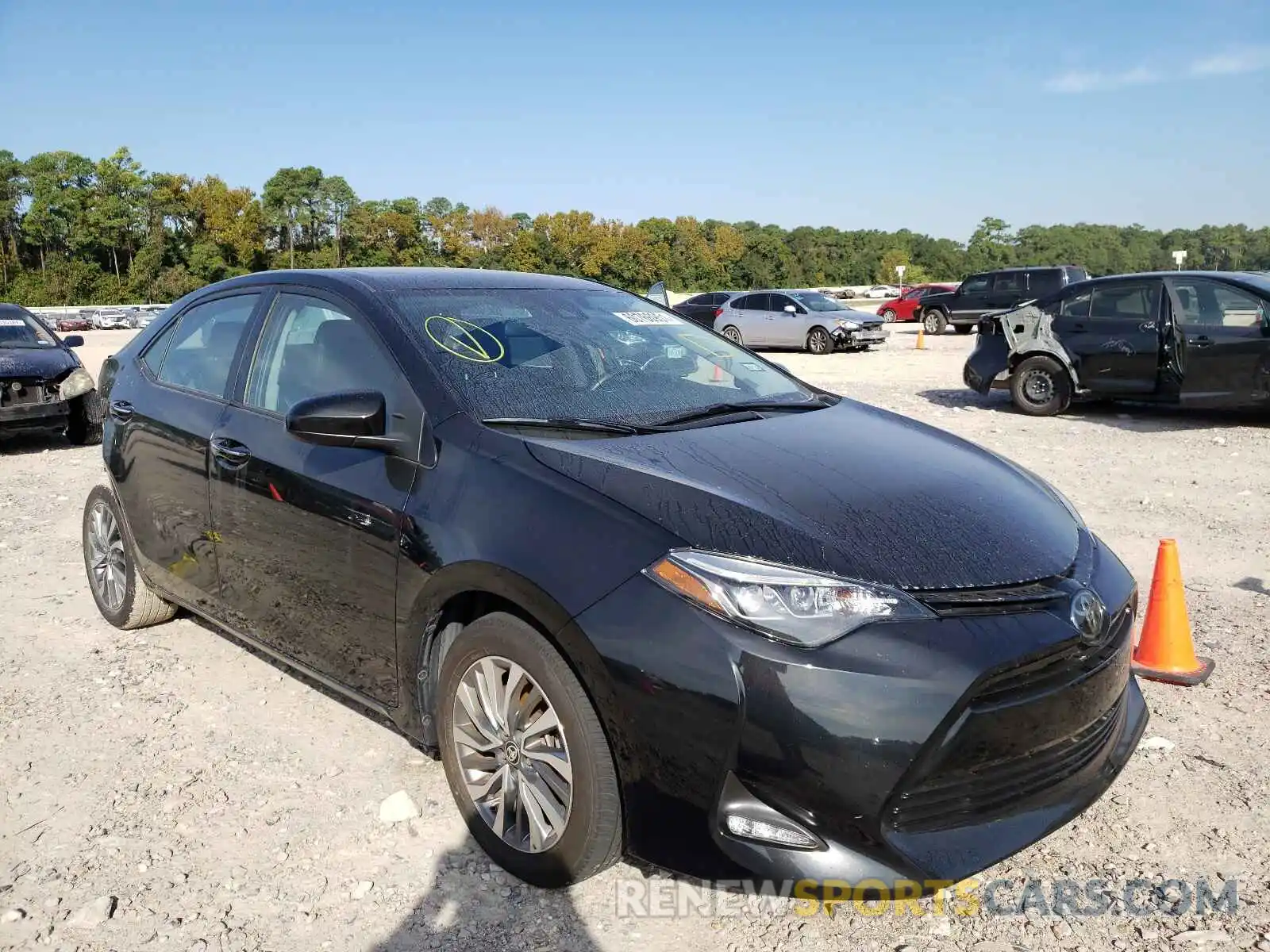 1 Photograph of a damaged car 2T1BURHE1KC190188 TOYOTA COROLLA 2019