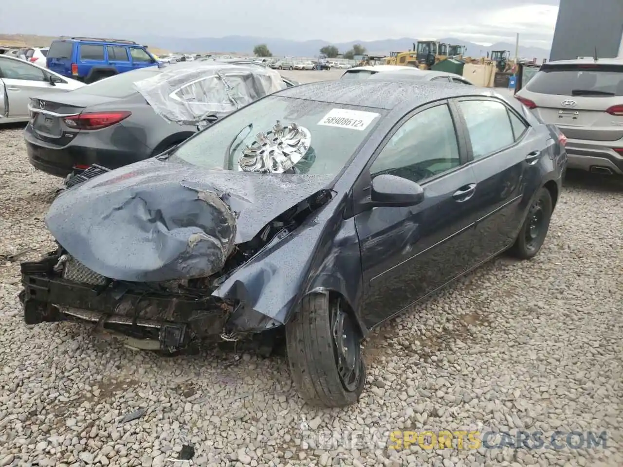 2 Photograph of a damaged car 2T1BURHE1KC190496 TOYOTA COROLLA 2019