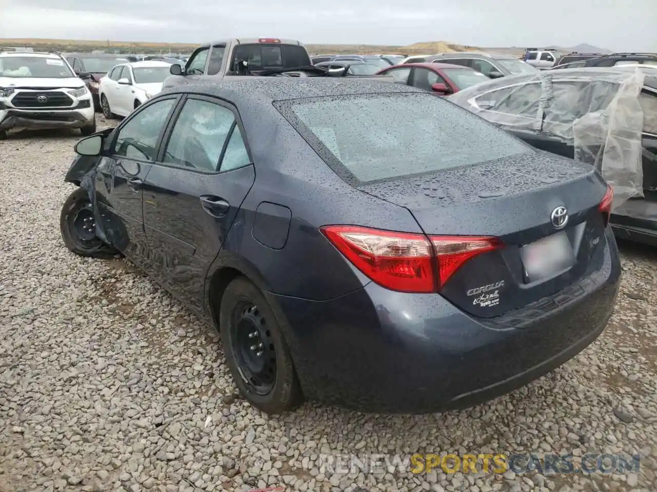 3 Photograph of a damaged car 2T1BURHE1KC190496 TOYOTA COROLLA 2019