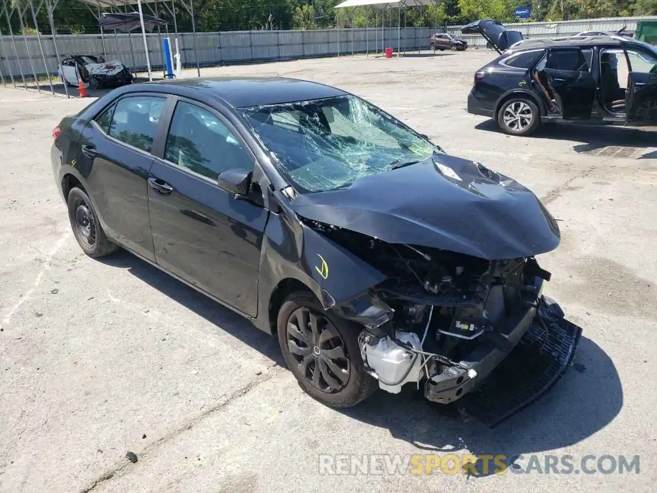 1 Photograph of a damaged car 2T1BURHE1KC190546 TOYOTA COROLLA 2019