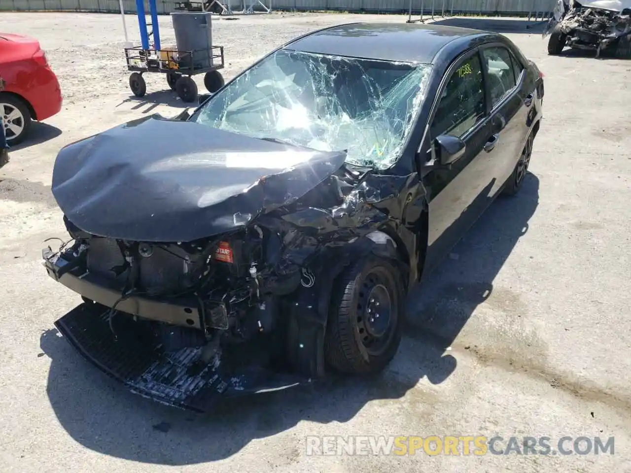 2 Photograph of a damaged car 2T1BURHE1KC190546 TOYOTA COROLLA 2019