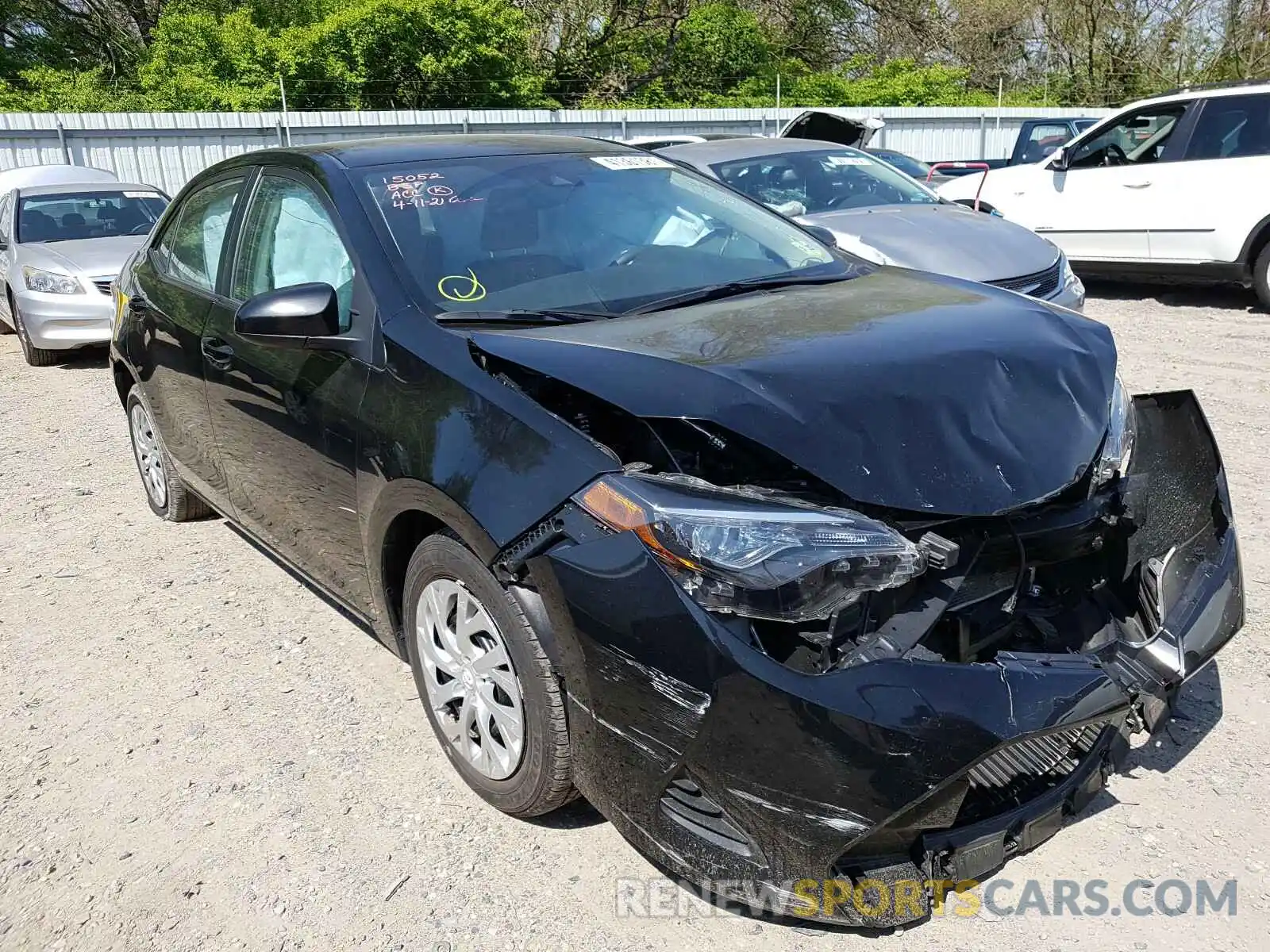 1 Photograph of a damaged car 2T1BURHE1KC191406 TOYOTA COROLLA 2019