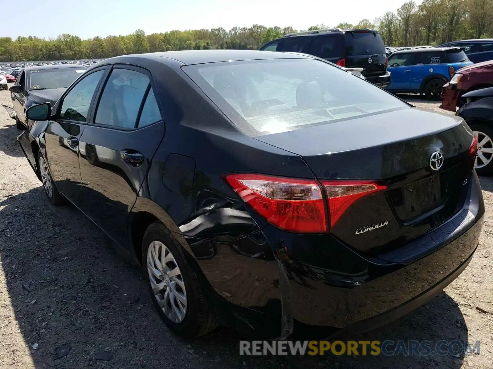 3 Photograph of a damaged car 2T1BURHE1KC191406 TOYOTA COROLLA 2019