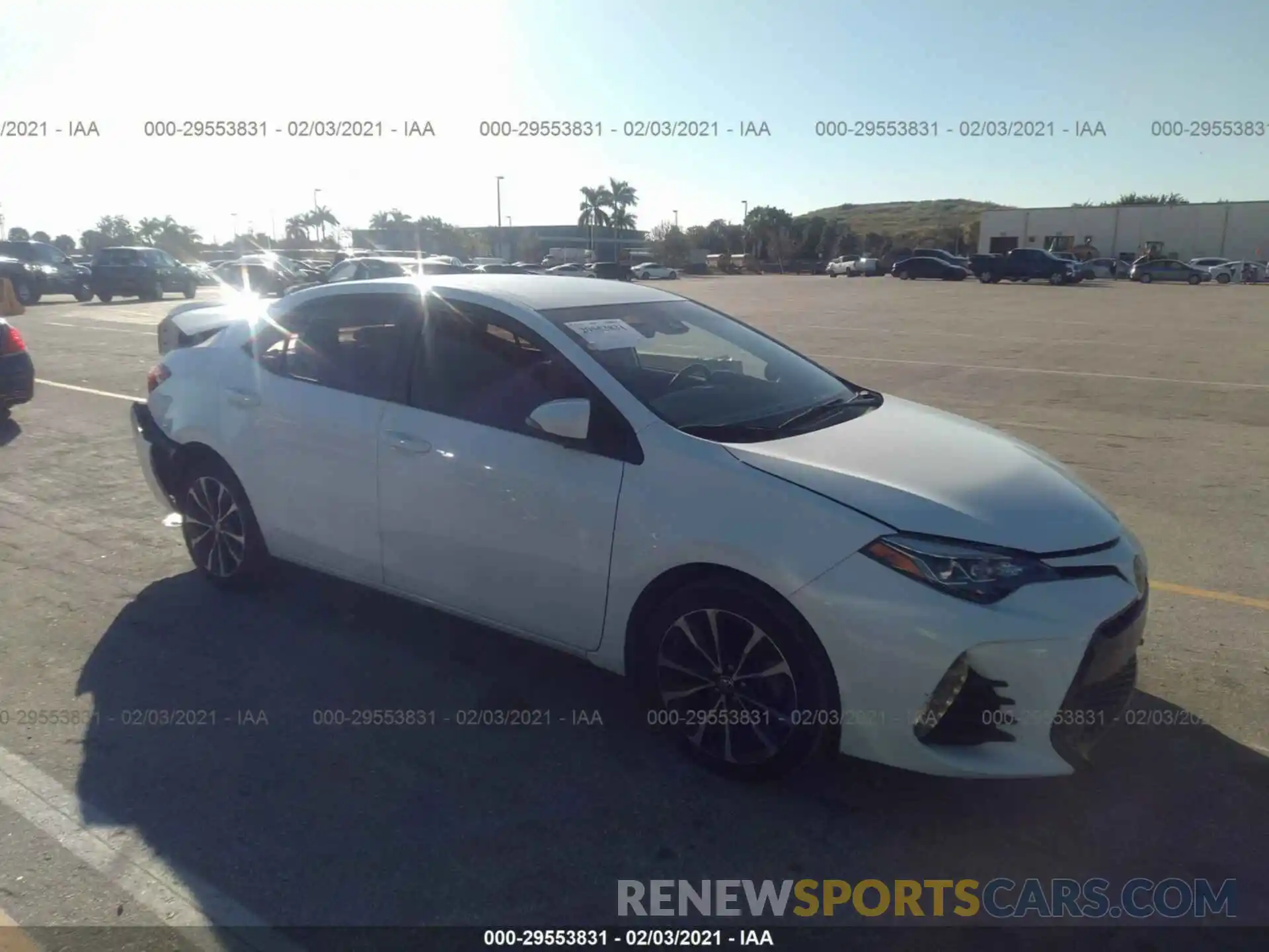 1 Photograph of a damaged car 2T1BURHE1KC191650 TOYOTA COROLLA 2019