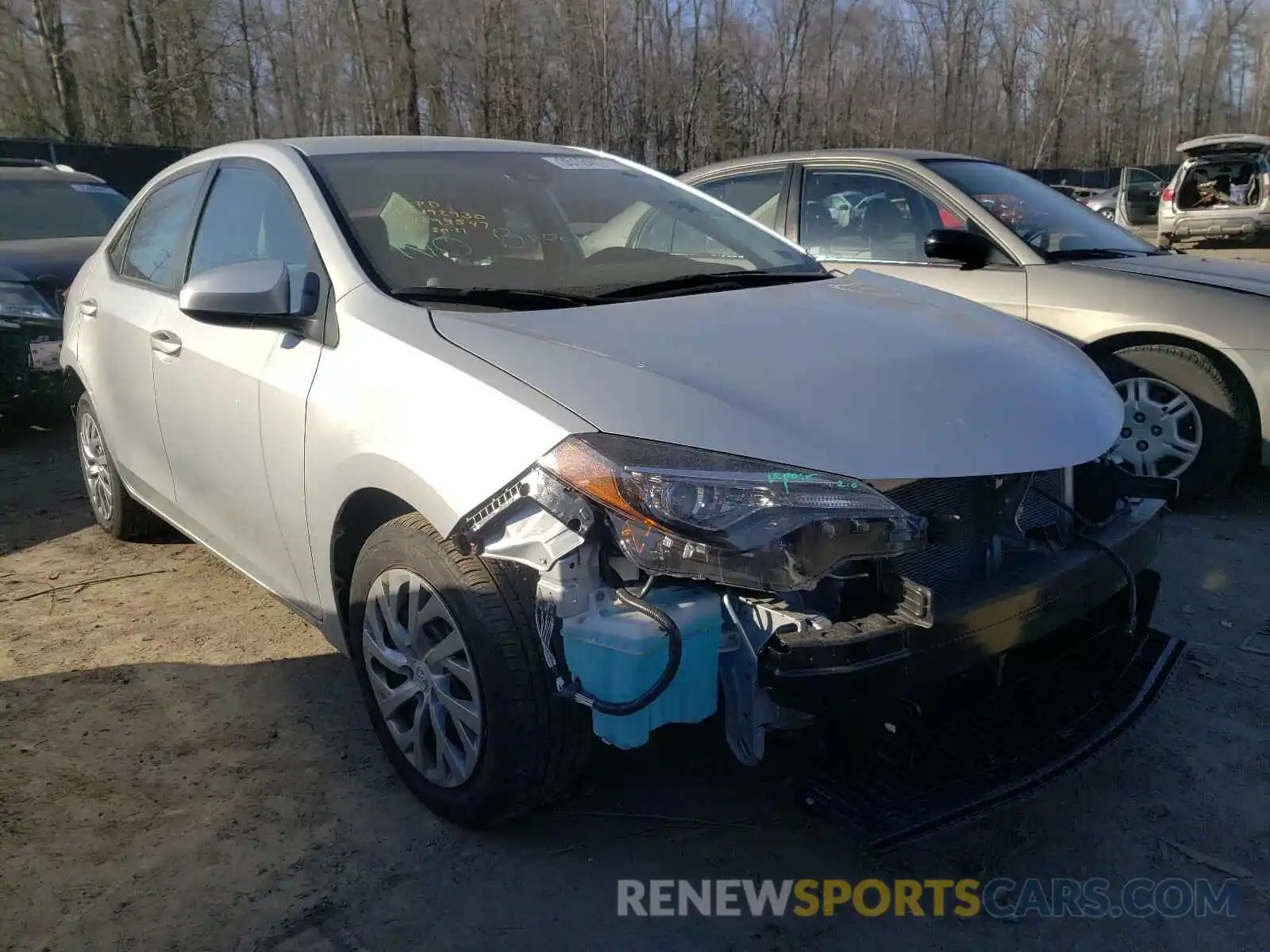 1 Photograph of a damaged car 2T1BURHE1KC192930 TOYOTA COROLLA 2019