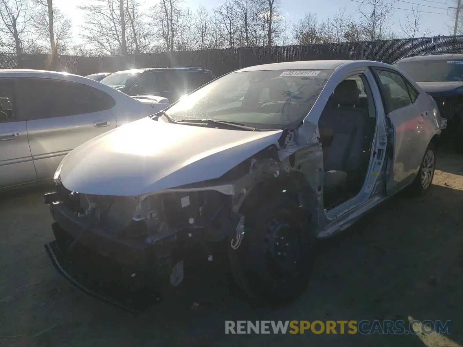 2 Photograph of a damaged car 2T1BURHE1KC192930 TOYOTA COROLLA 2019