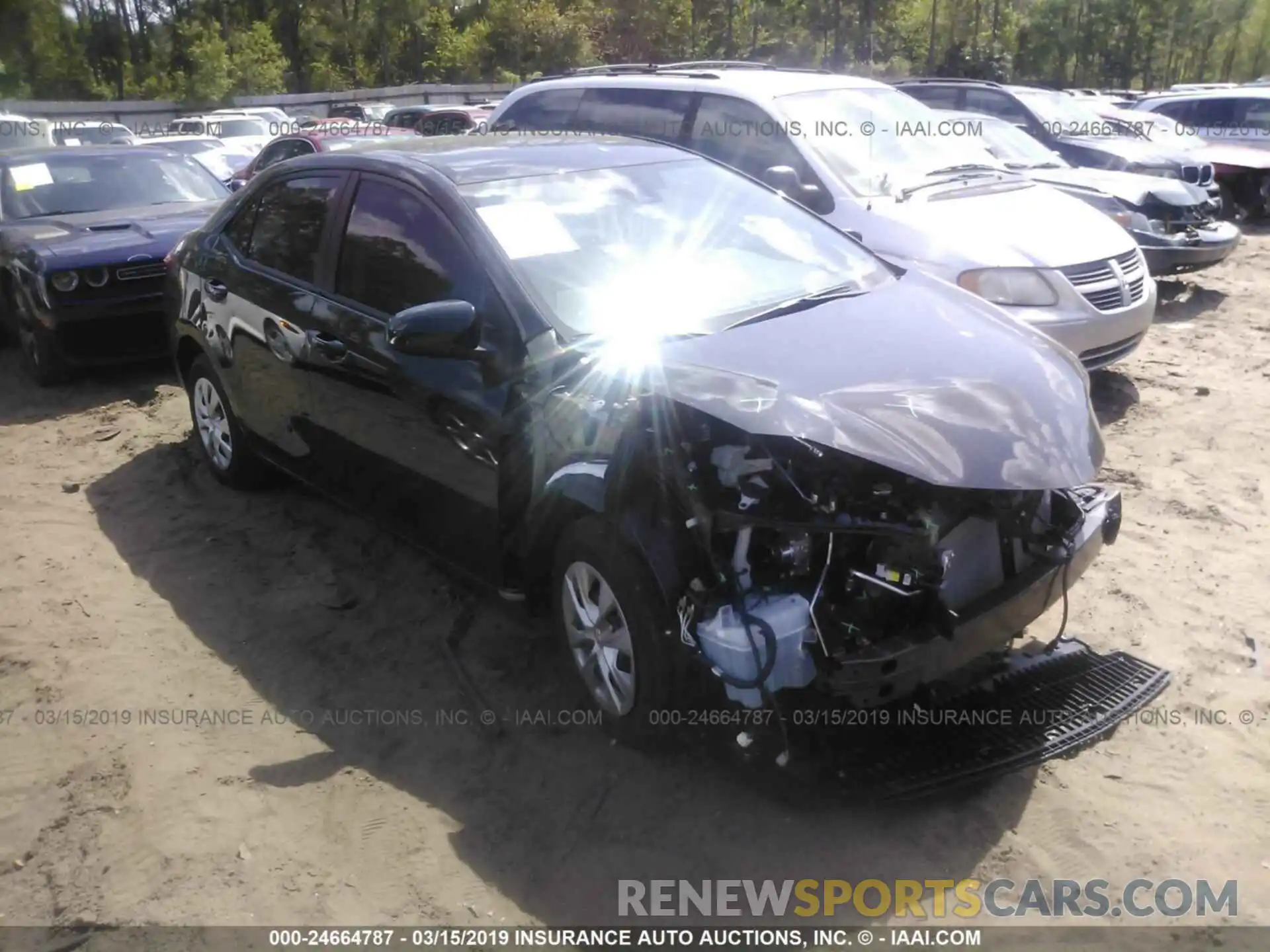 1 Photograph of a damaged car 2T1BURHE1KC193009 TOYOTA COROLLA 2019