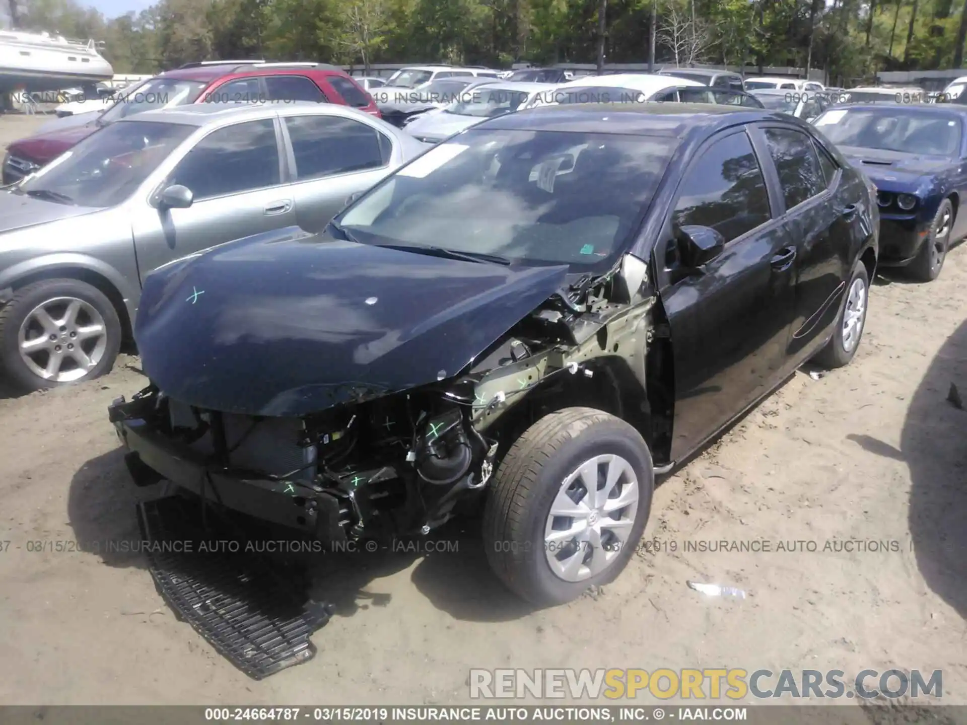 2 Photograph of a damaged car 2T1BURHE1KC193009 TOYOTA COROLLA 2019