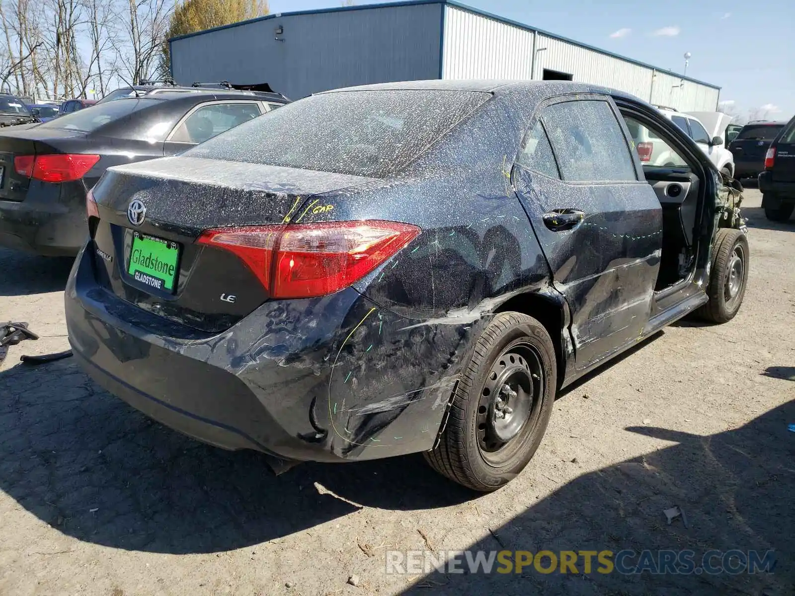 4 Photograph of a damaged car 2T1BURHE1KC193351 TOYOTA COROLLA 2019