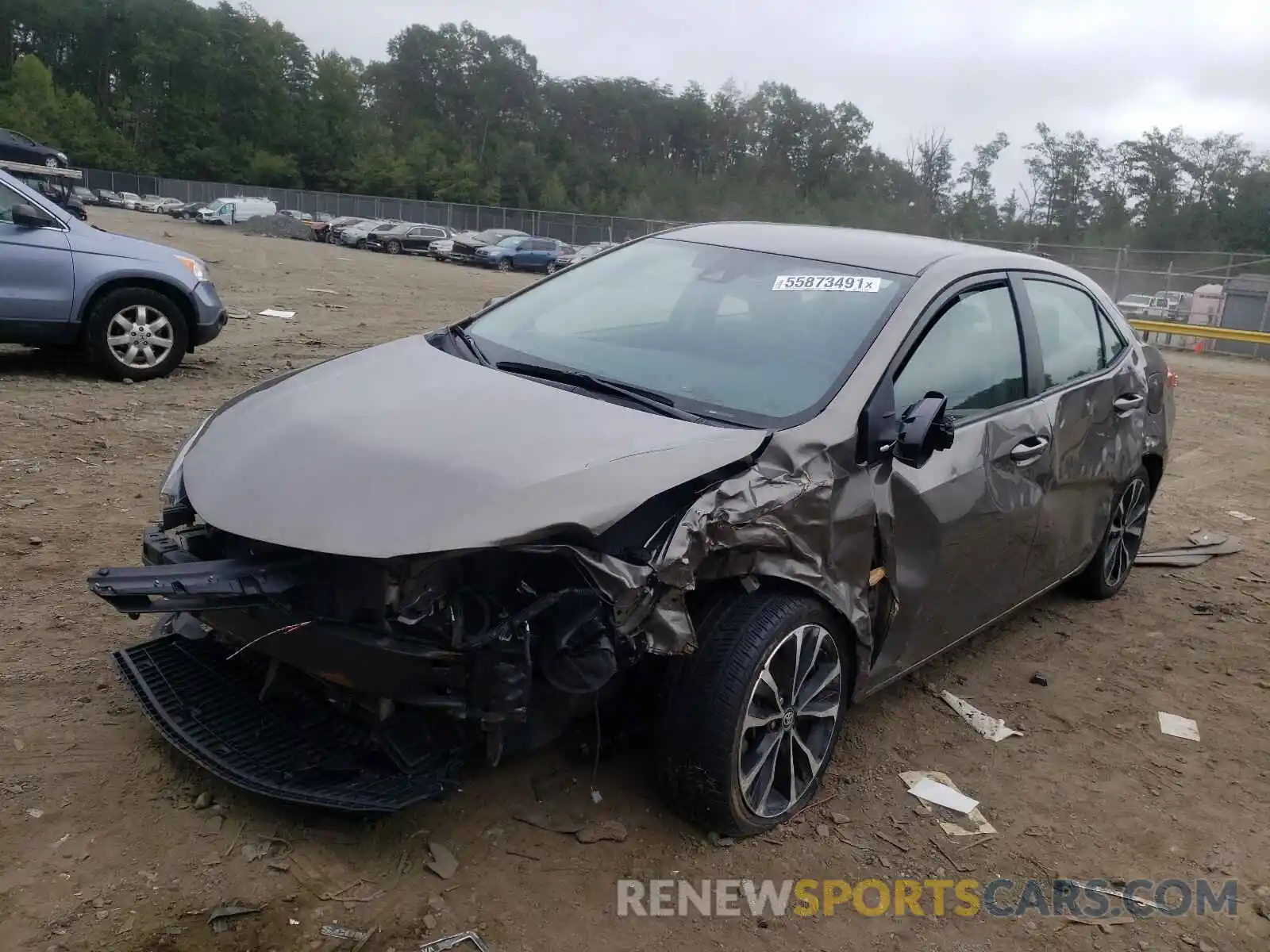 2 Photograph of a damaged car 2T1BURHE1KC193592 TOYOTA COROLLA 2019