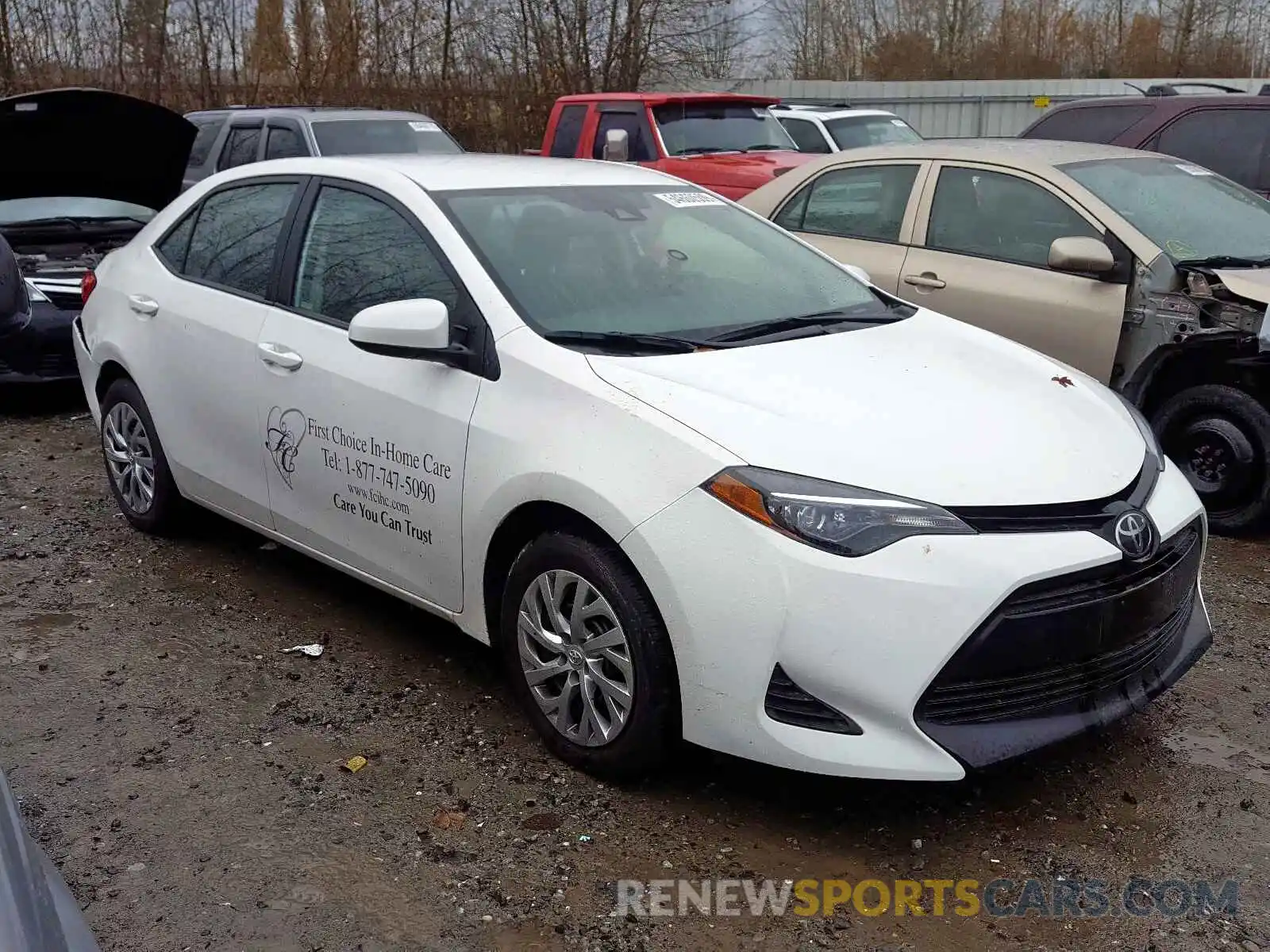 1 Photograph of a damaged car 2T1BURHE1KC194001 TOYOTA COROLLA 2019