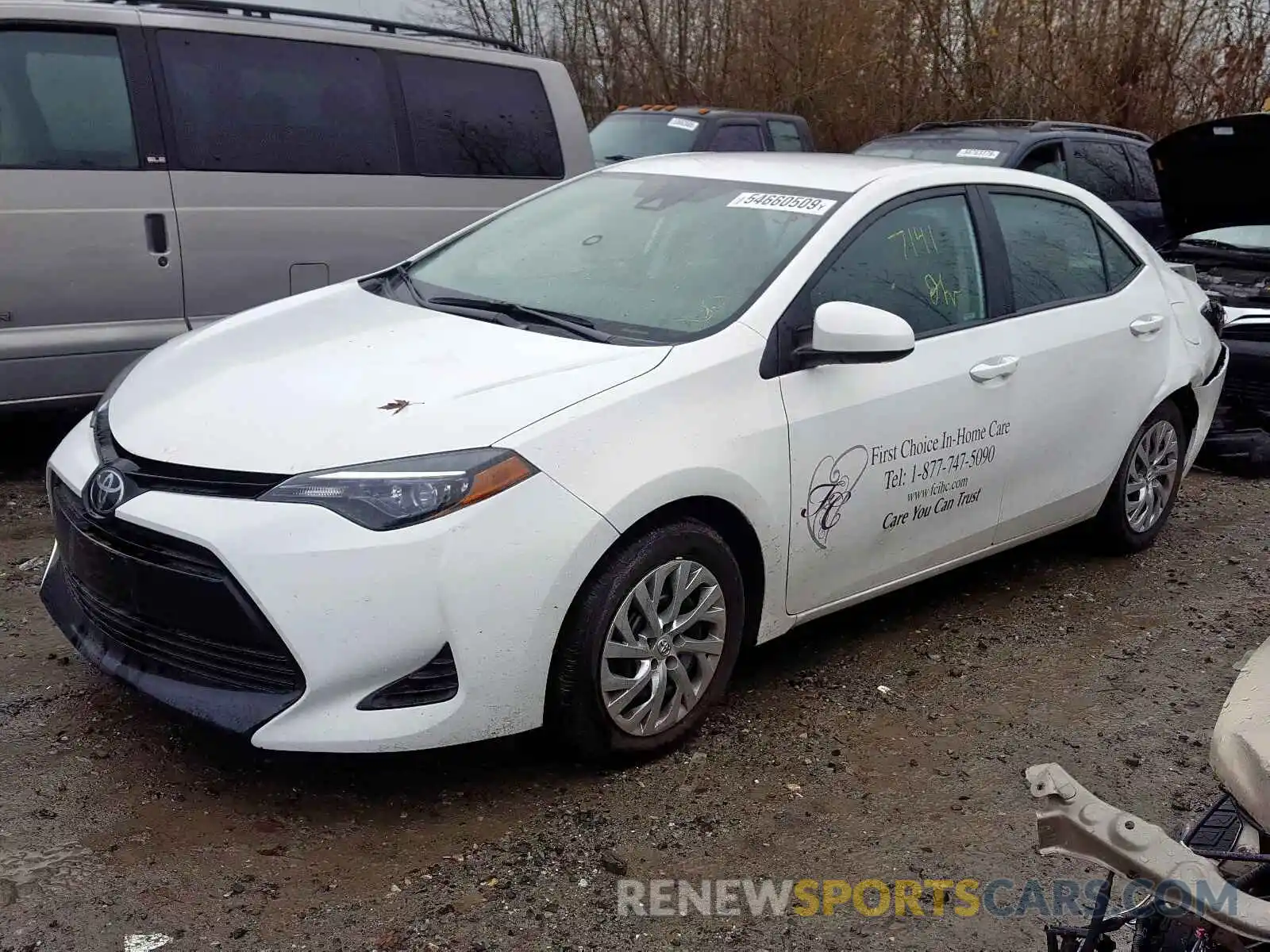 2 Photograph of a damaged car 2T1BURHE1KC194001 TOYOTA COROLLA 2019