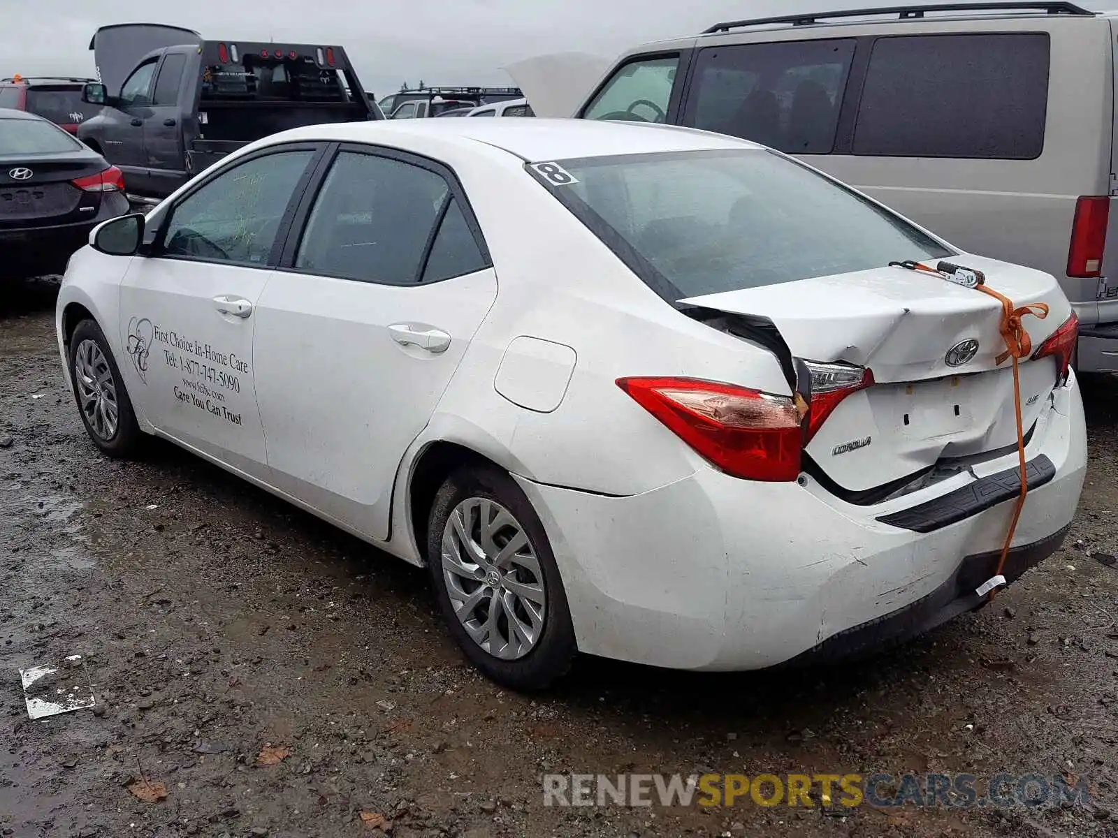 3 Photograph of a damaged car 2T1BURHE1KC194001 TOYOTA COROLLA 2019