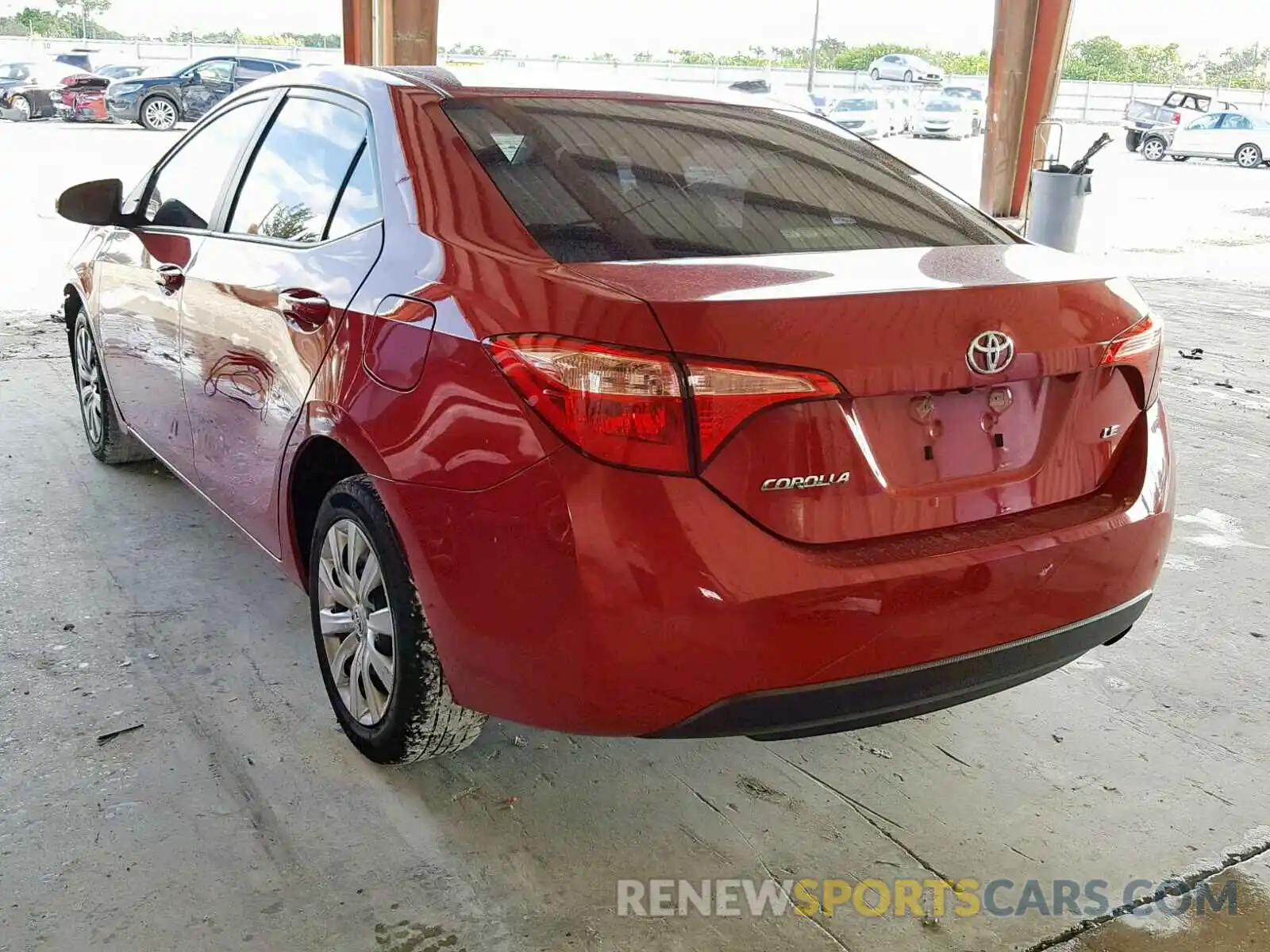 3 Photograph of a damaged car 2T1BURHE1KC194015 TOYOTA COROLLA 2019