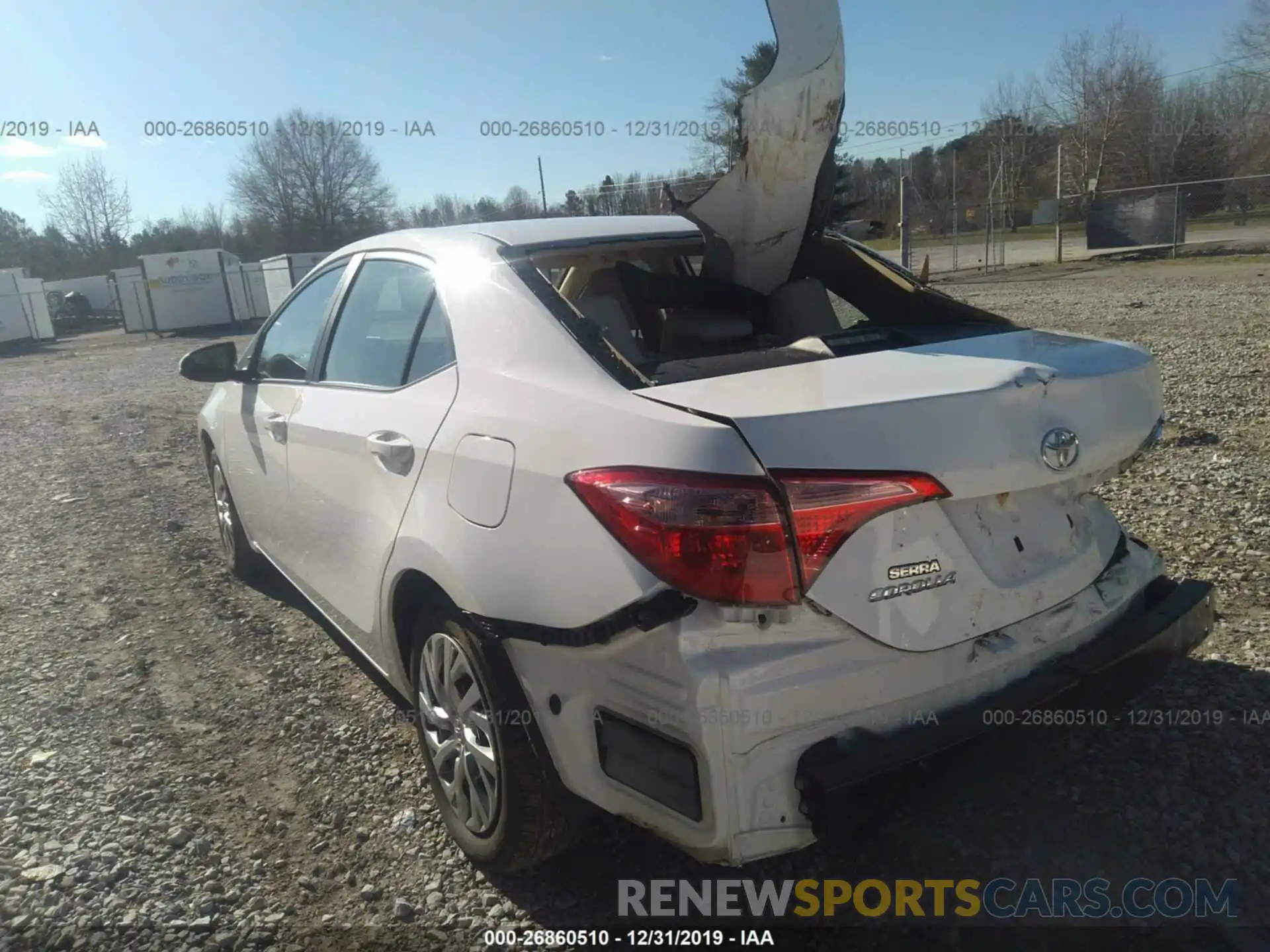 3 Photograph of a damaged car 2T1BURHE1KC195276 TOYOTA COROLLA 2019