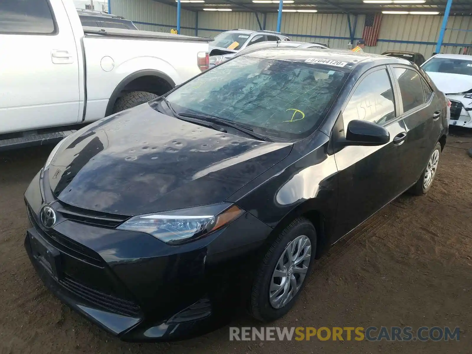 2 Photograph of a damaged car 2T1BURHE1KC196301 TOYOTA COROLLA 2019