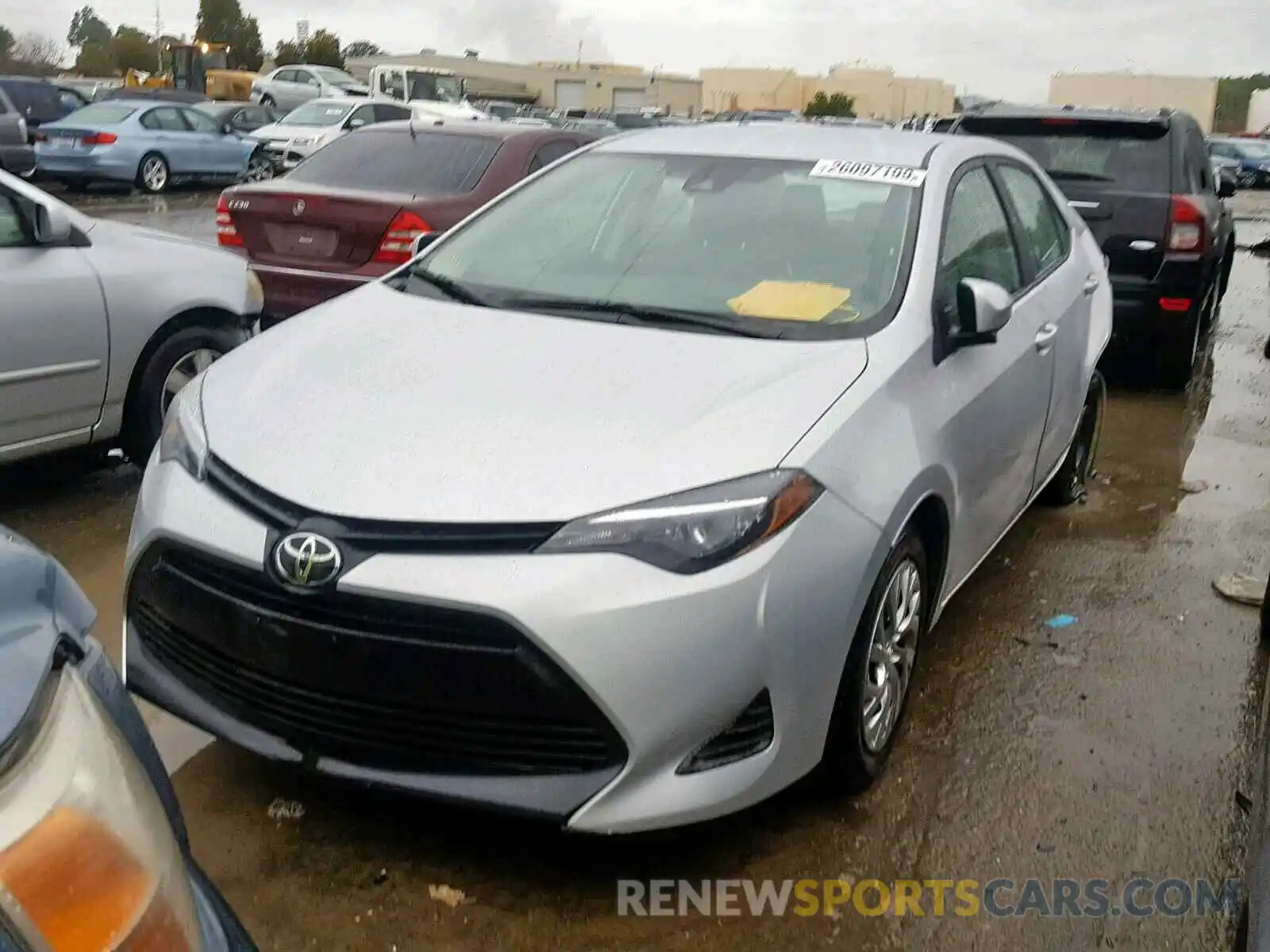 2 Photograph of a damaged car 2T1BURHE1KC196430 TOYOTA COROLLA 2019