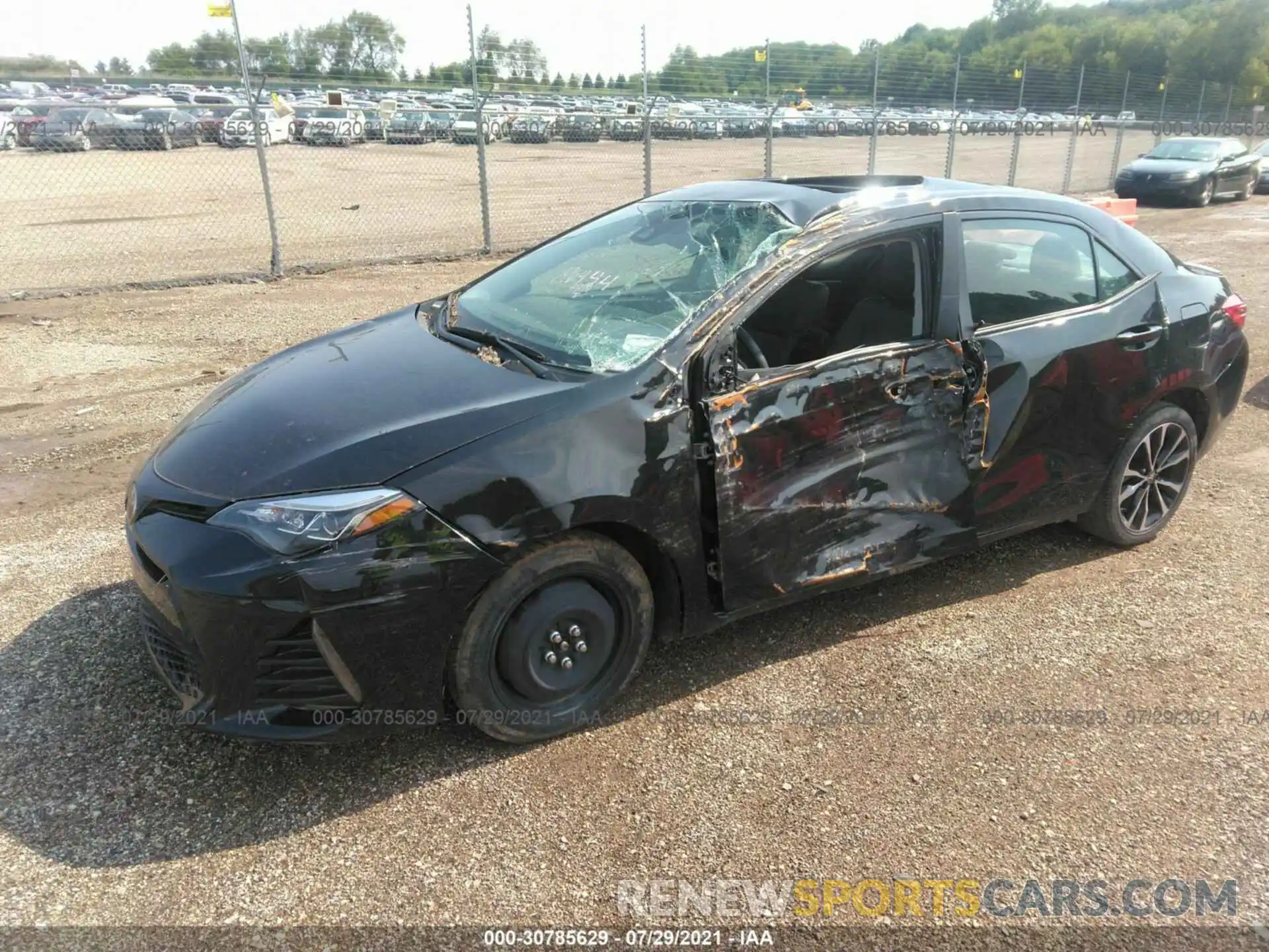 2 Photograph of a damaged car 2T1BURHE1KC196444 TOYOTA COROLLA 2019